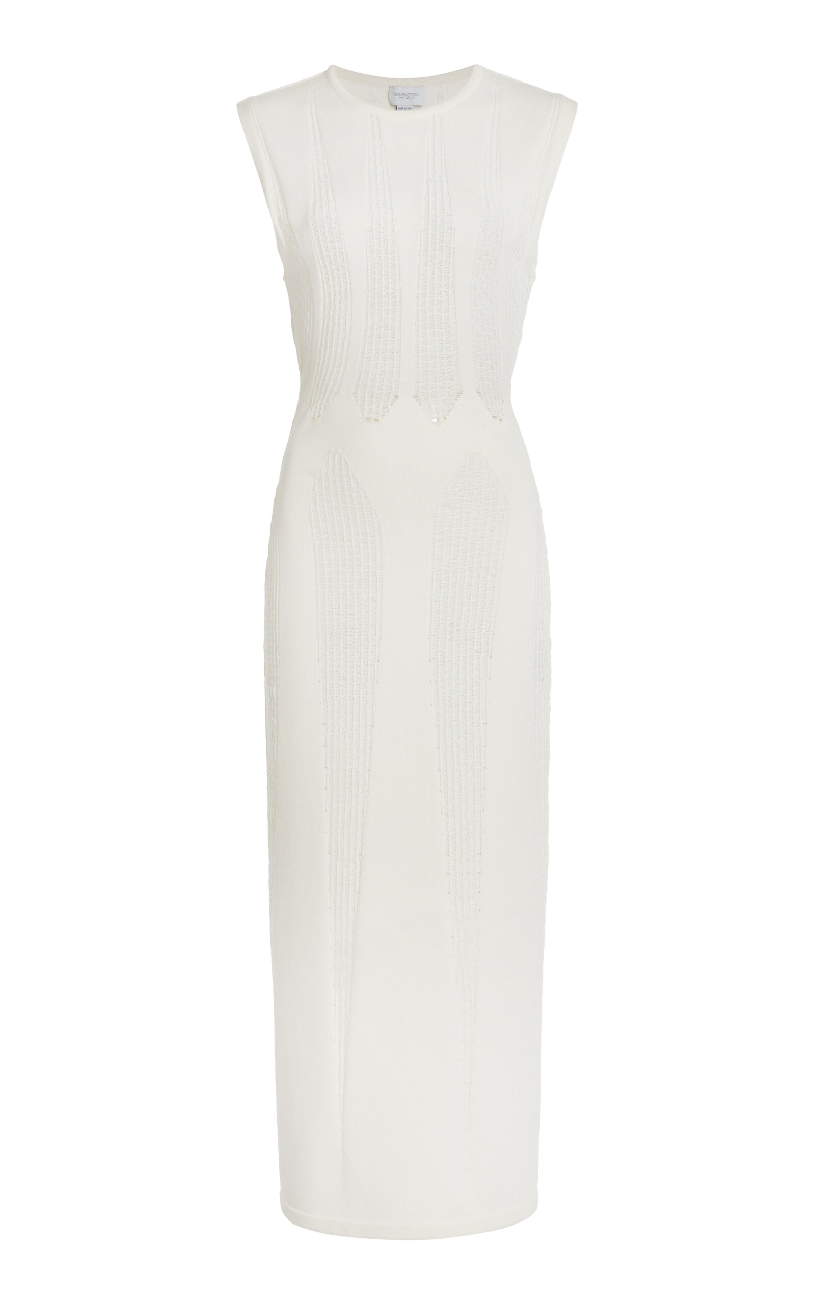 Giambattista Valli Knit Midi Dress In White