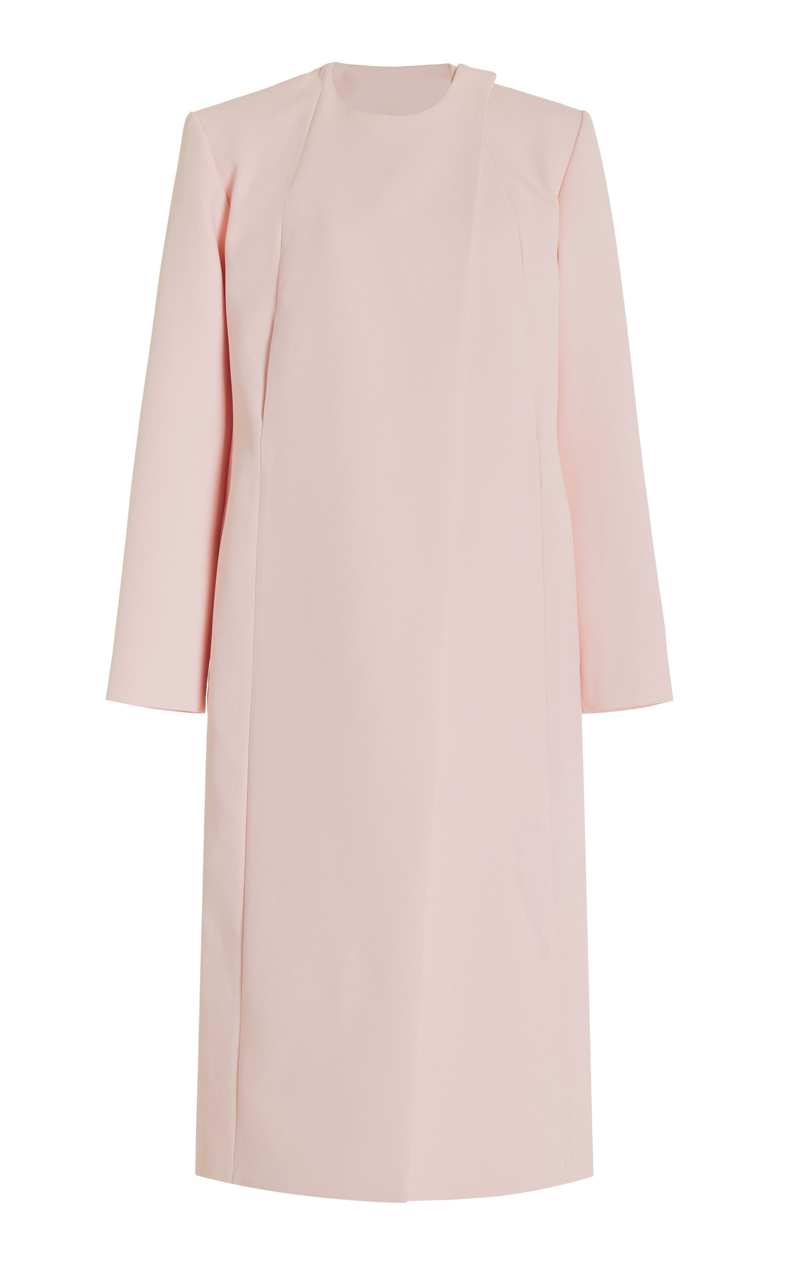 DELPOZO Satin Crepe Coat - Pink - Women's Clothing