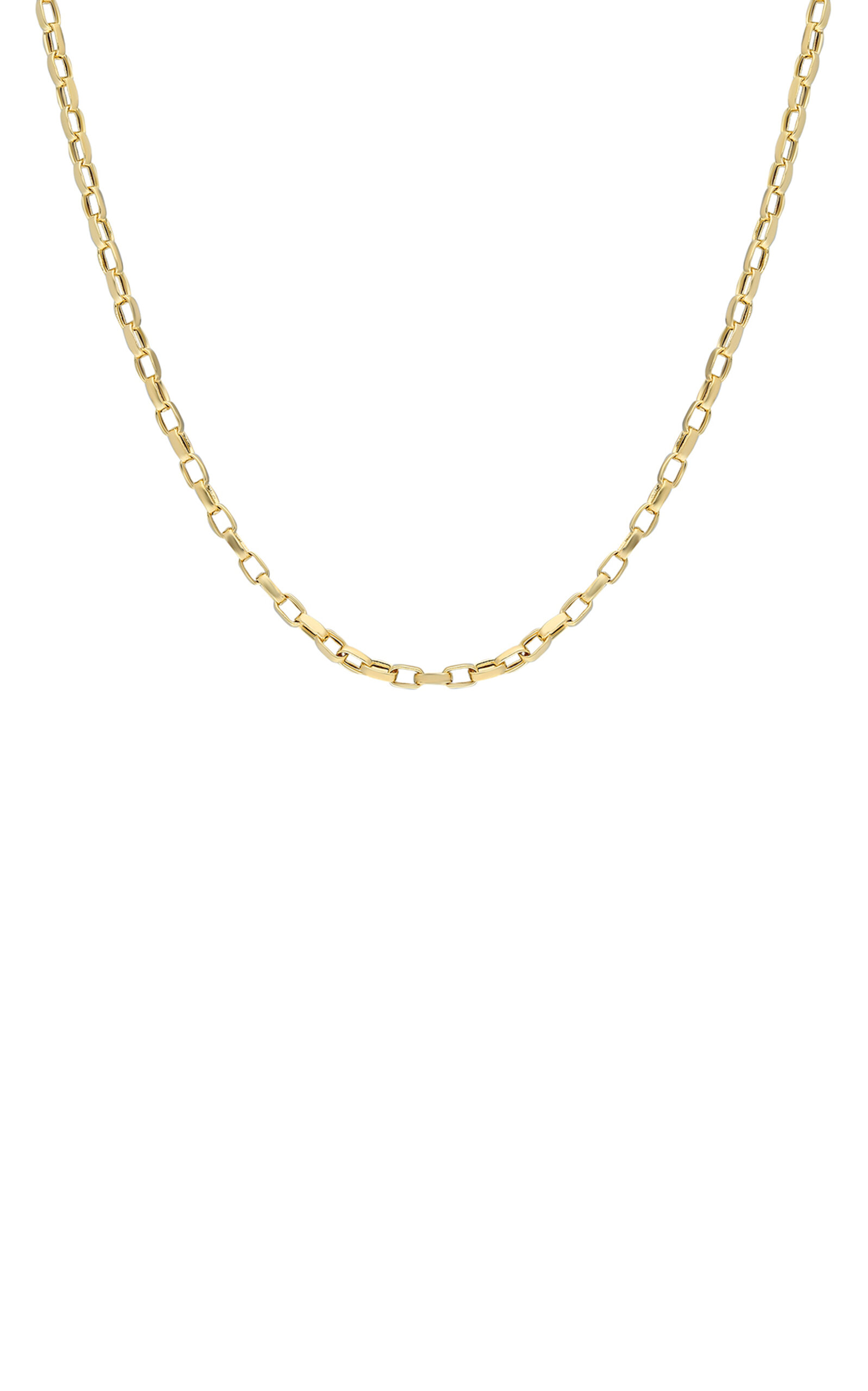 Shop Itä Fine Jewelry 14k Yellow Gold Box Chain With Diamond Parrot Lock