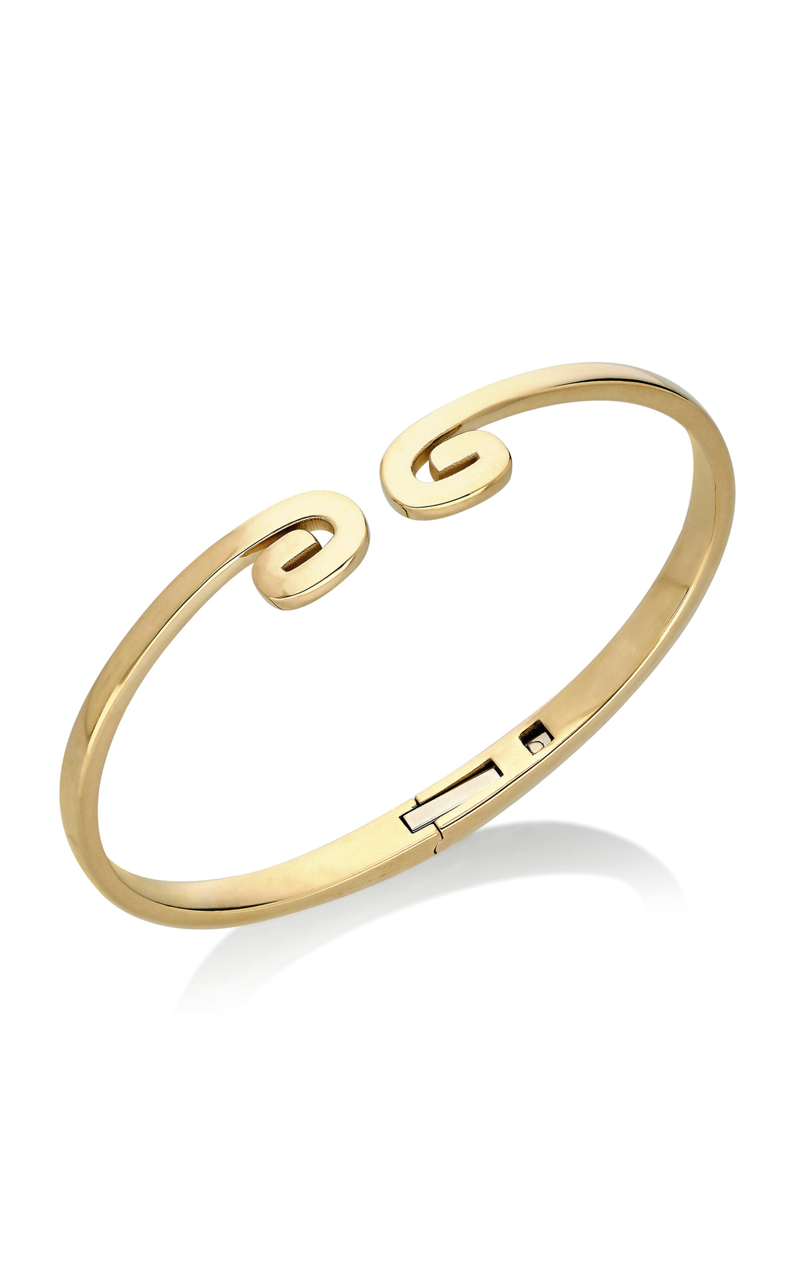 14k Yellow Gold Txirimiri Solid Gold Cuff Bracelet