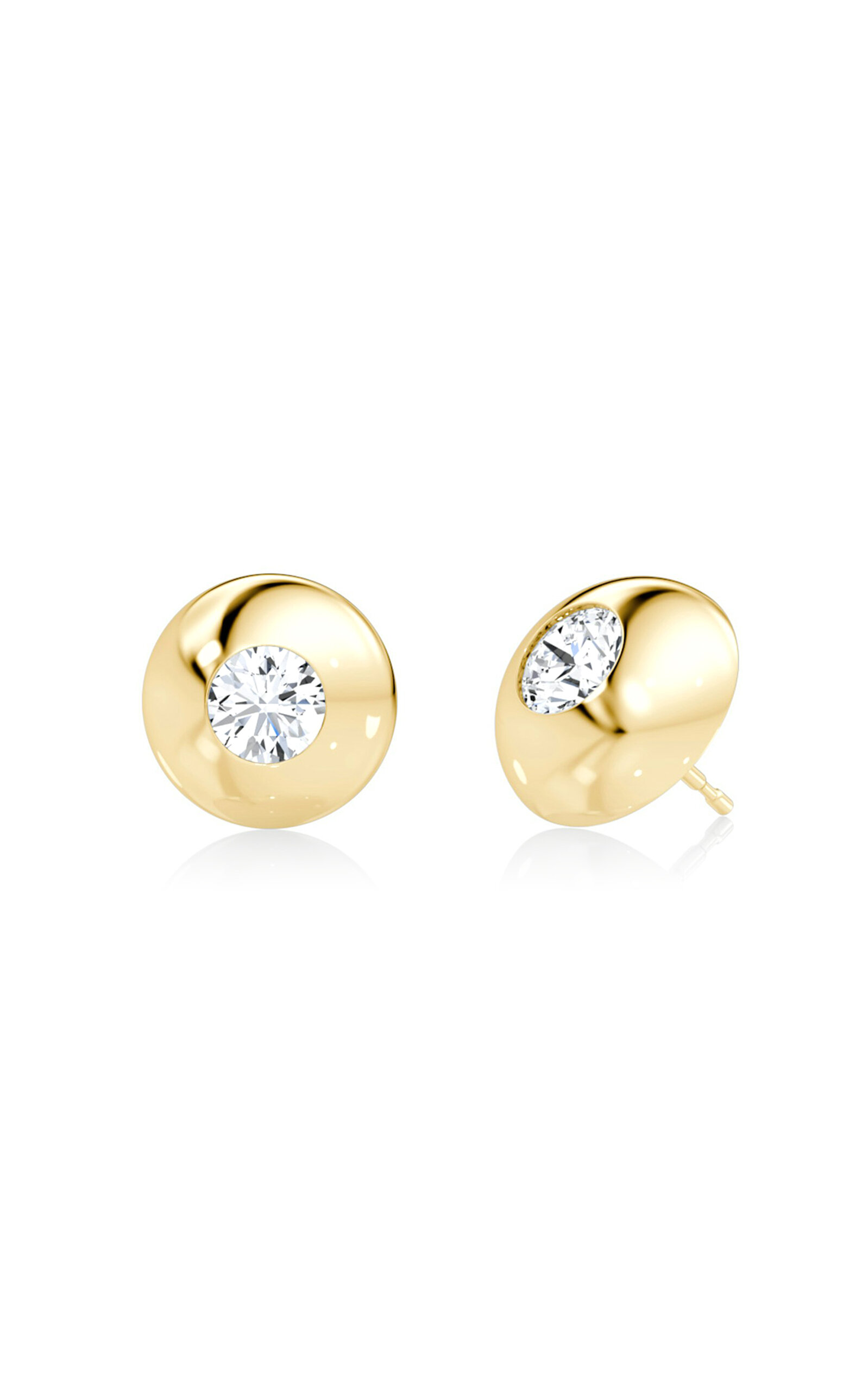 VRAI Petra & Meehan 14K Yellow Gold Lab-Grown Diamond Stud Earrings - Gold - OS - Moda Operandi - Women's Jewelry And Watches