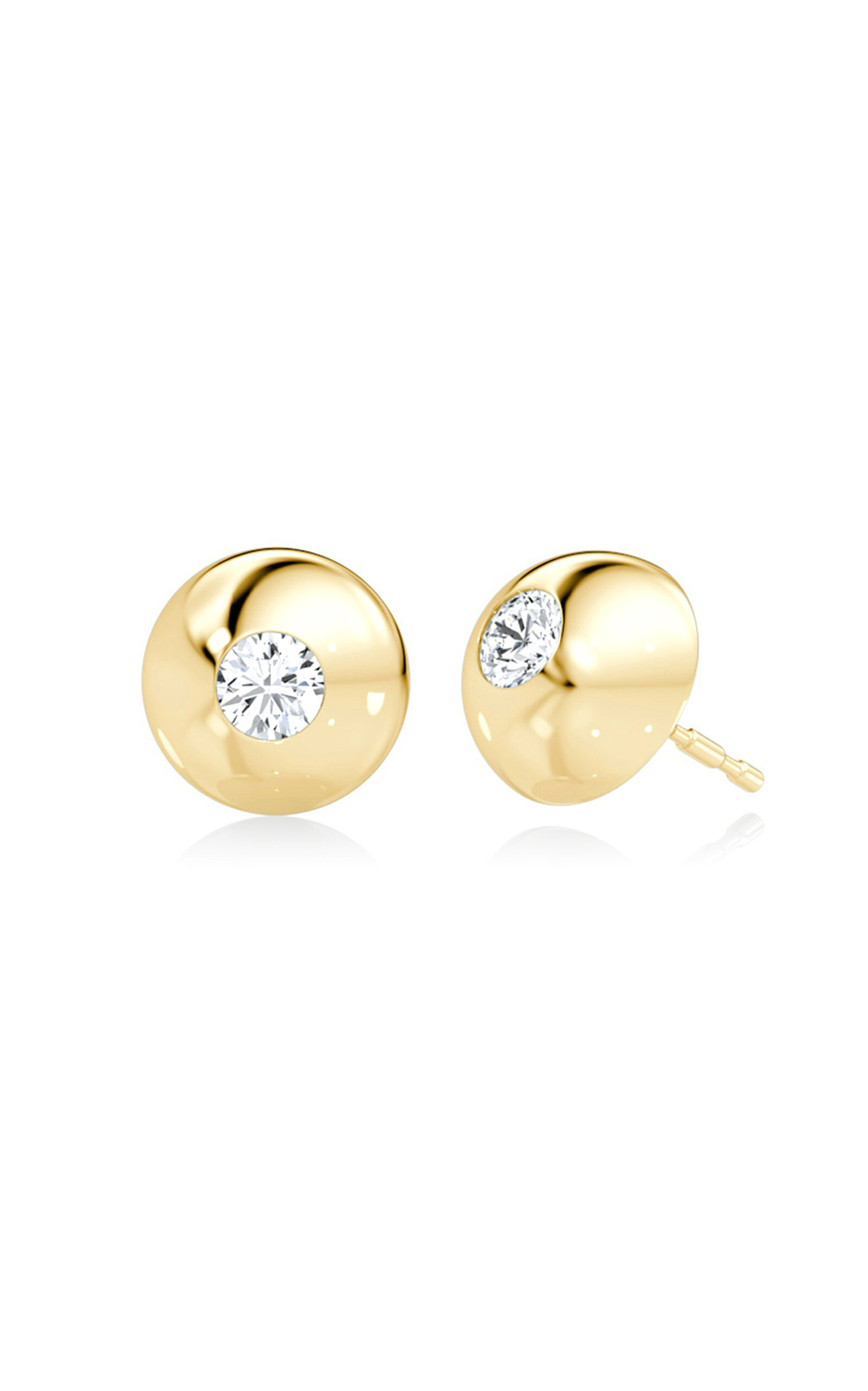 Petra & Meehan 14K Yellow Gold Lab-Grown Diamond Stud Earrings
