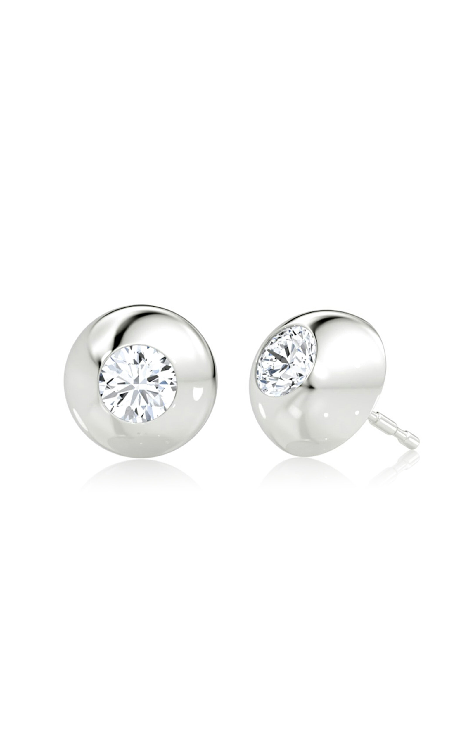 VRAI Petra & Meehan 14K Yellow Gold Lab-Grown Diamond Stud Earrings - Gold - OS - Moda Operandi