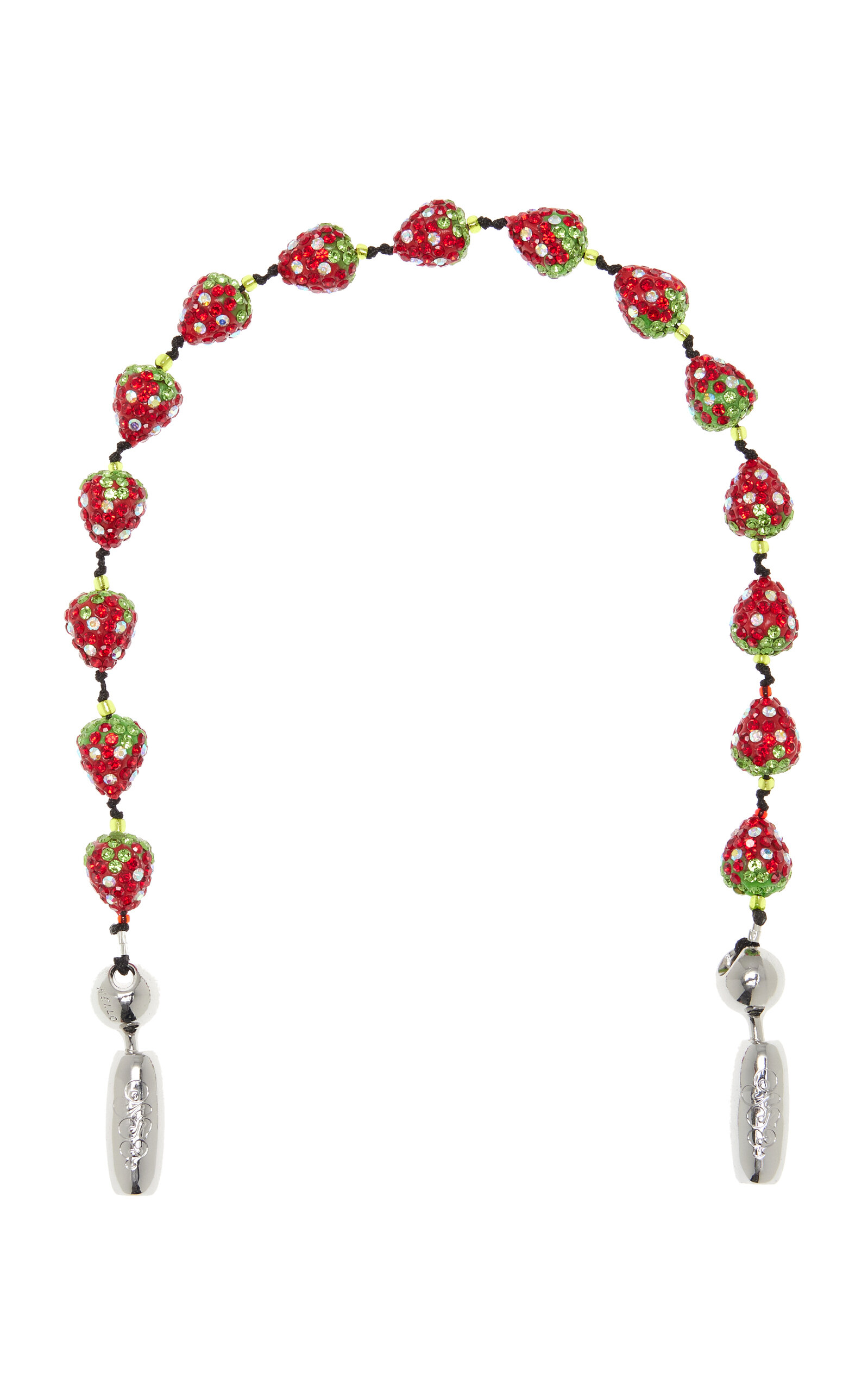 Ossa Strawberry Pavé Wristlet Phone Strap - Red - OS