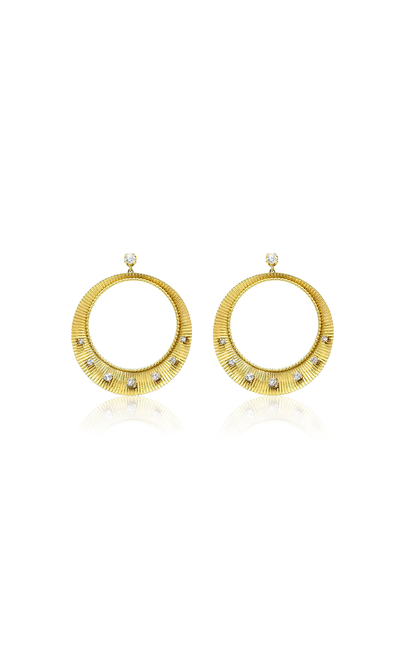 Shop Jenna Blake 18k Yellow Gold Diamond Earrings