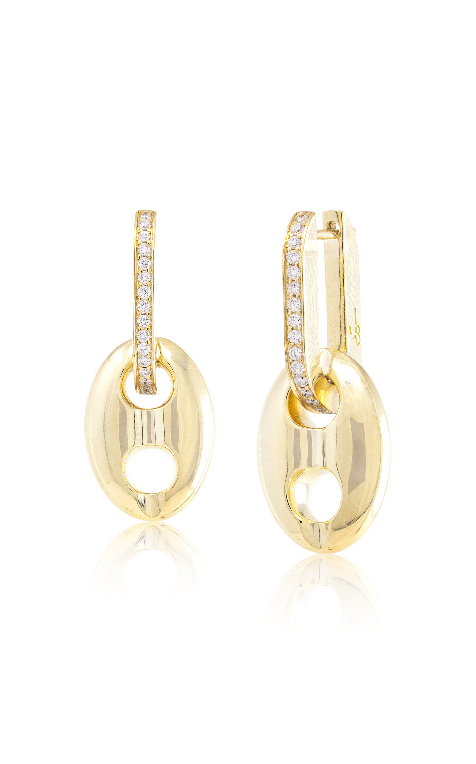 Shop Jenna Blake 18k Yellow Gold Diamond Earrings