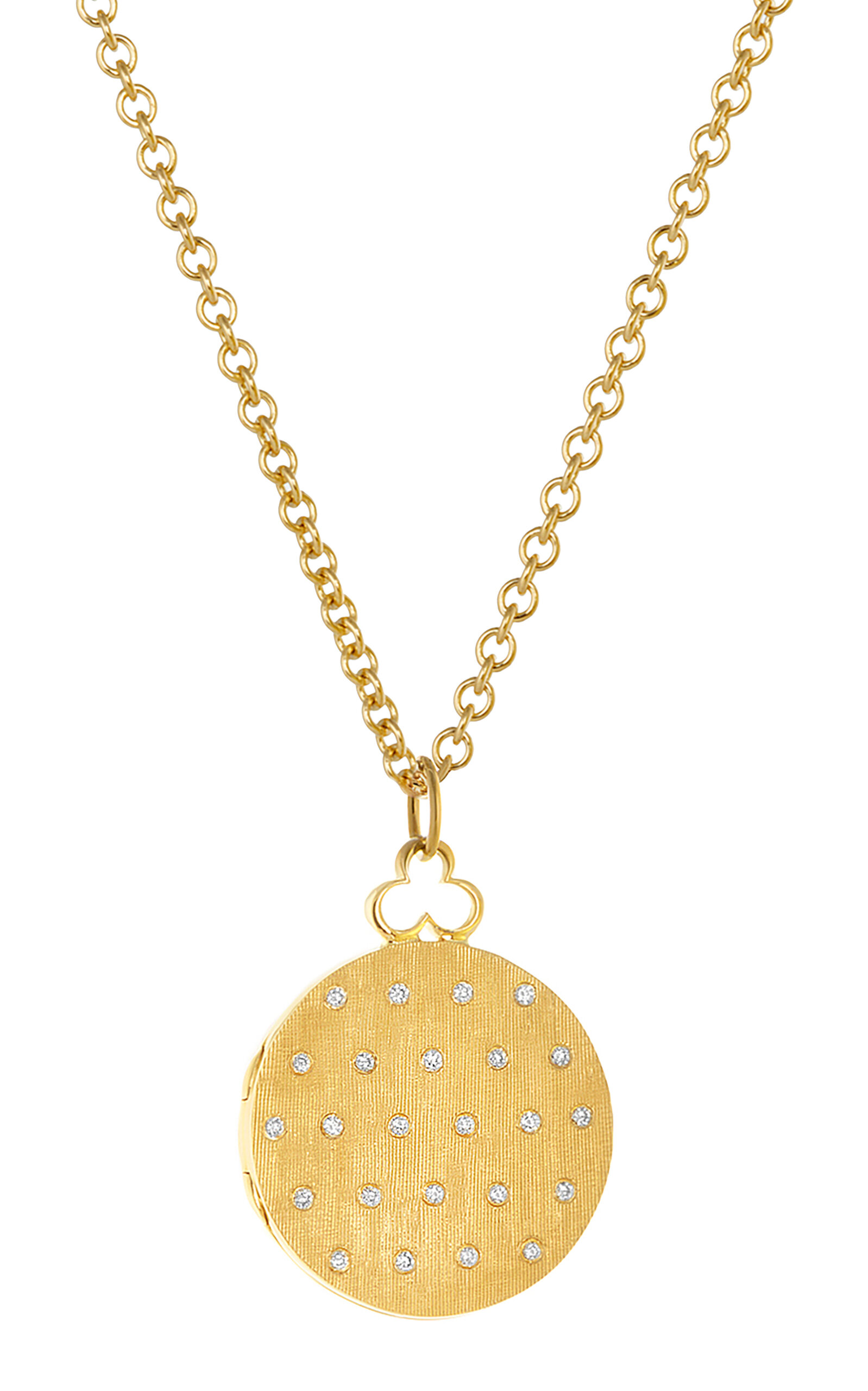 Shop Devon Woodhill 18k Yellow Gold Medium Signature Jane Locket Necklace