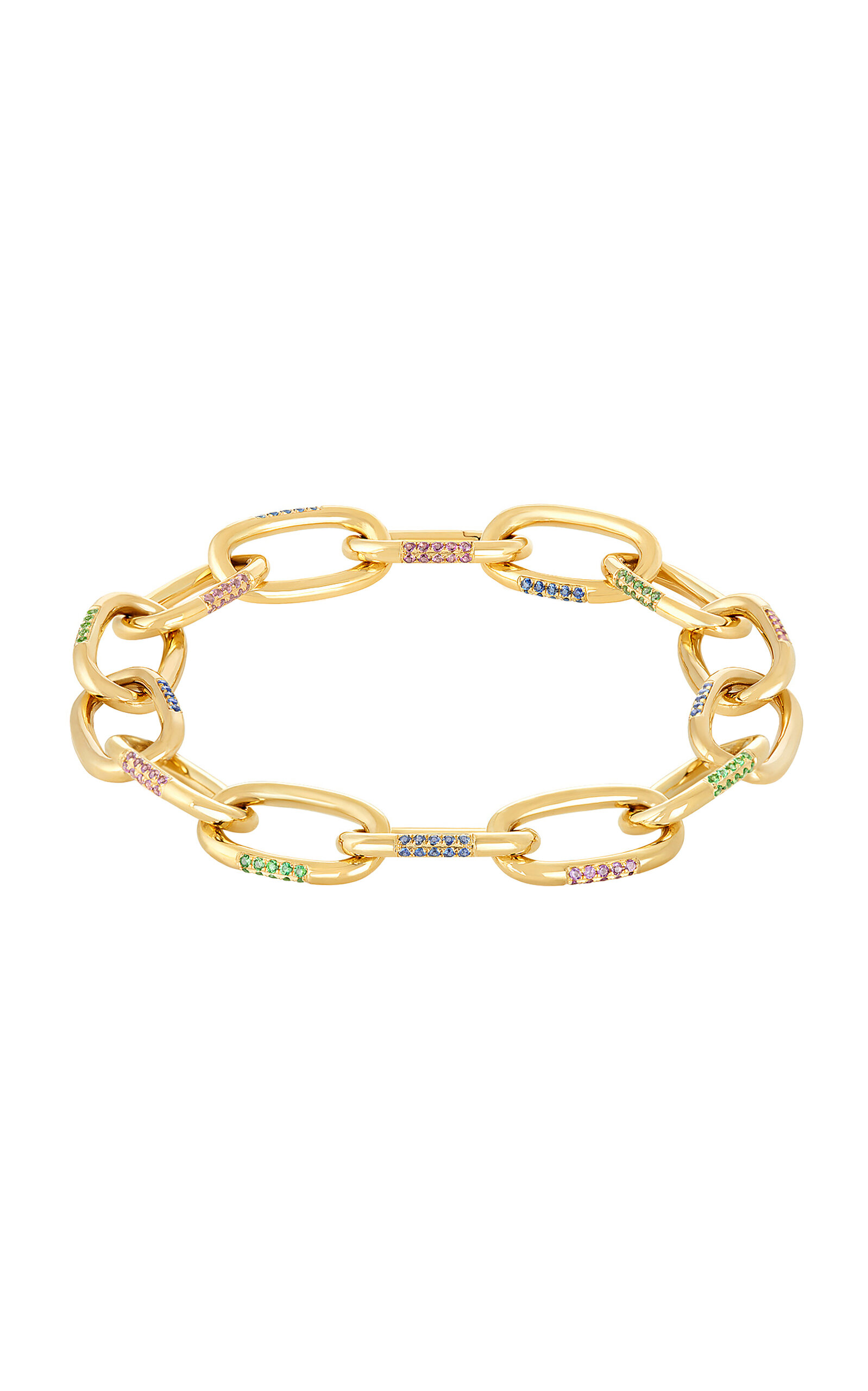 Shop Devon Woodhill 18k Yellow Gold Mamma Mia Sapphire Bracelet