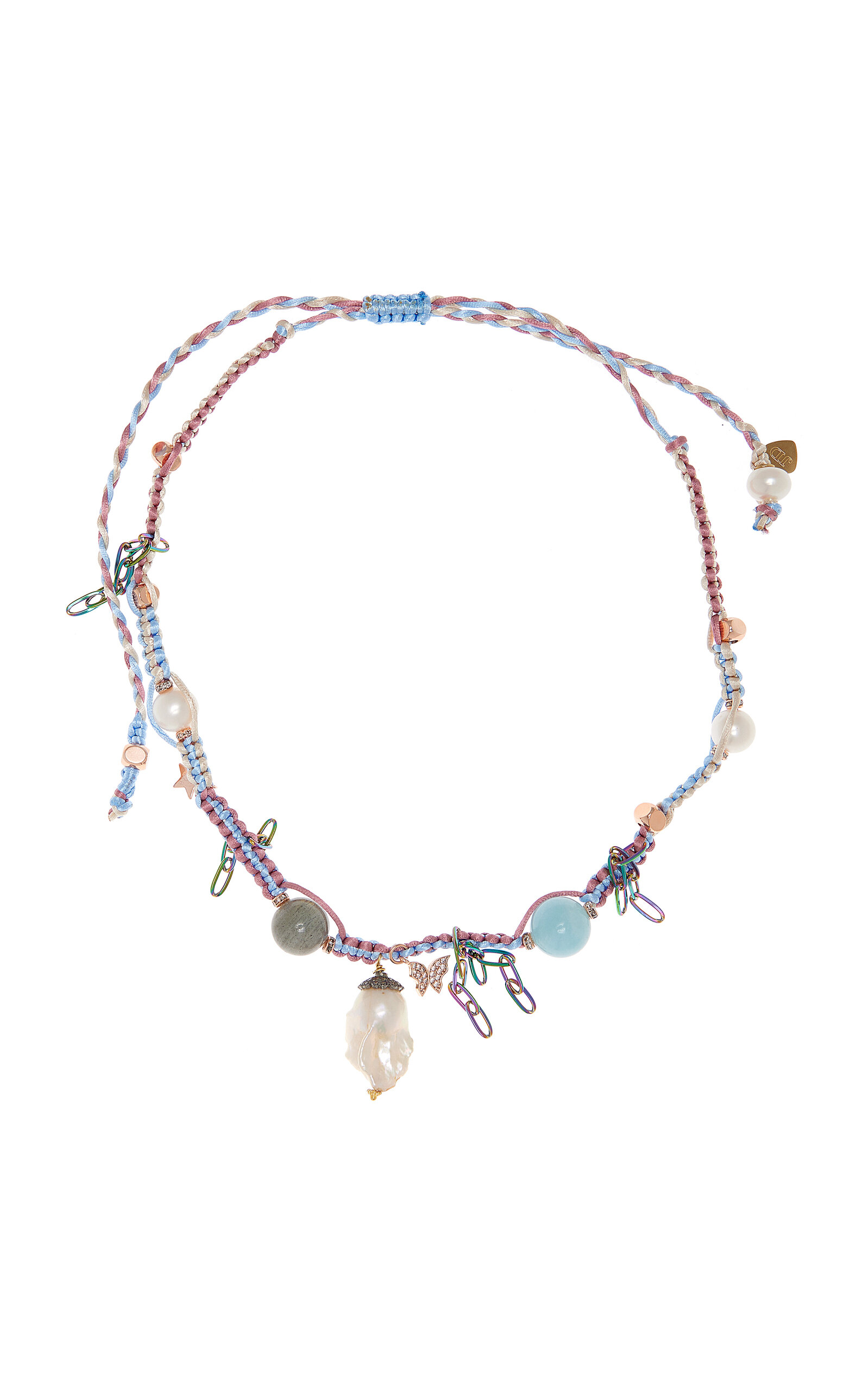Mermaid Barbie Rose-Gold Multi-Stone Necklace