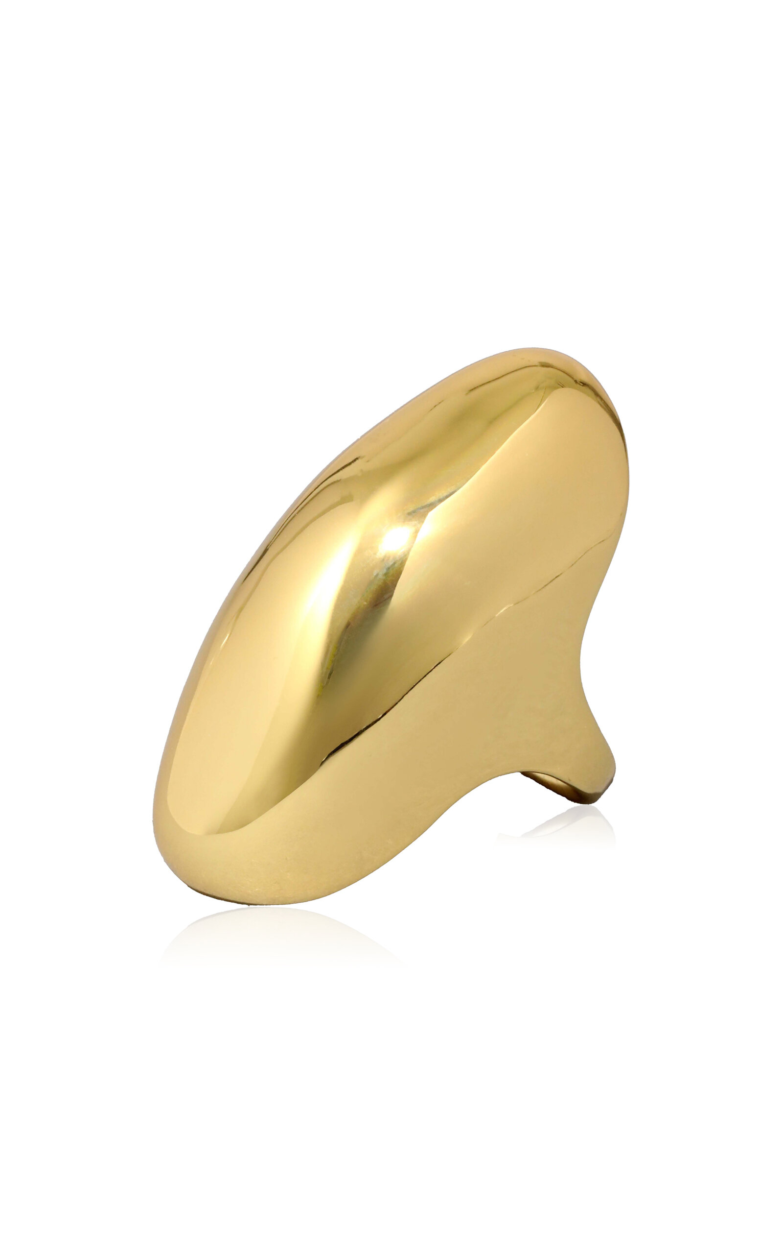 ALEXIS BITTAR MOLTEN 14K GOLD-PLATED KNUCKLE RING
