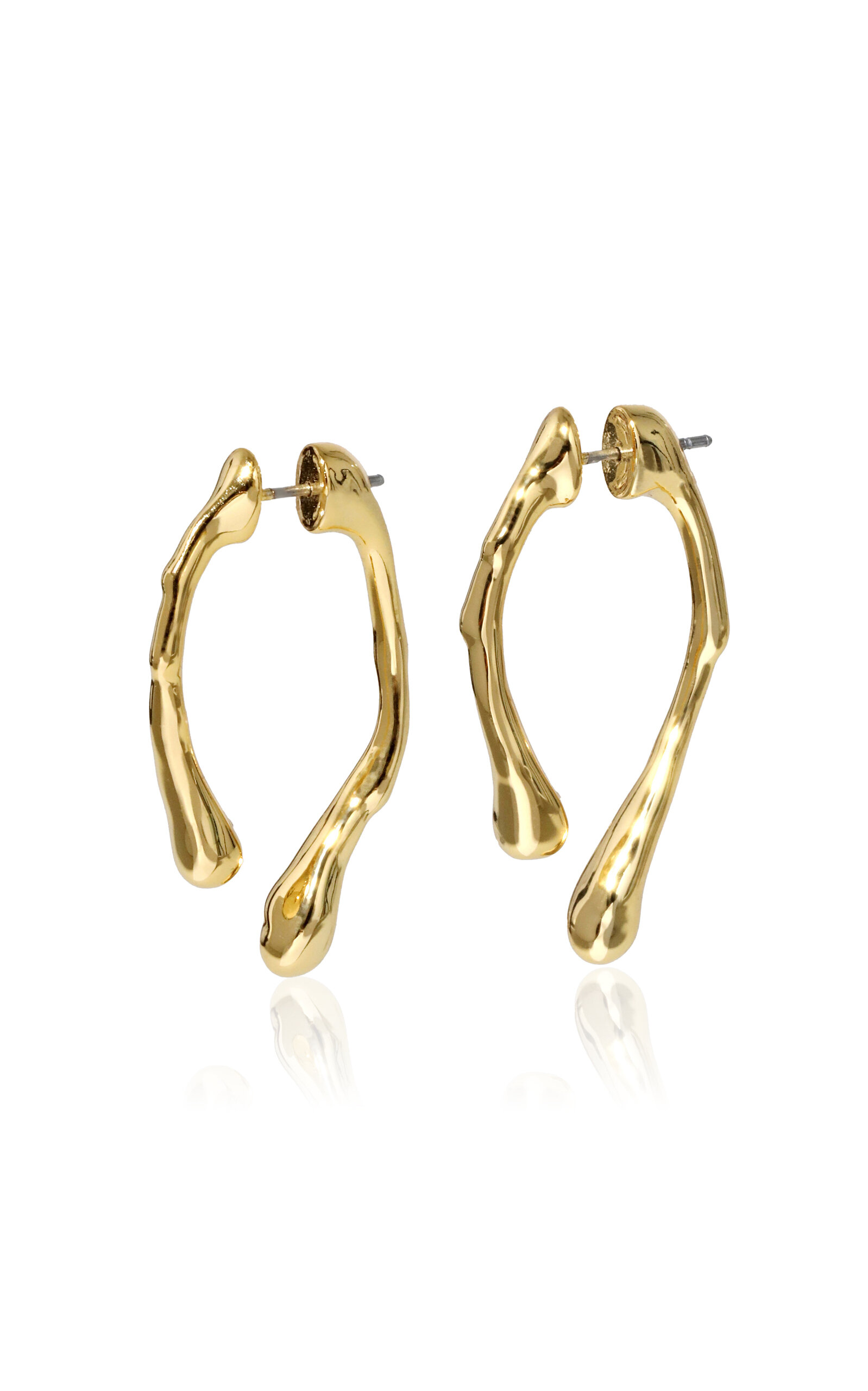ALEXIS BITTAR DRIPPY 14K GOLD-PLATED EARRINGS
