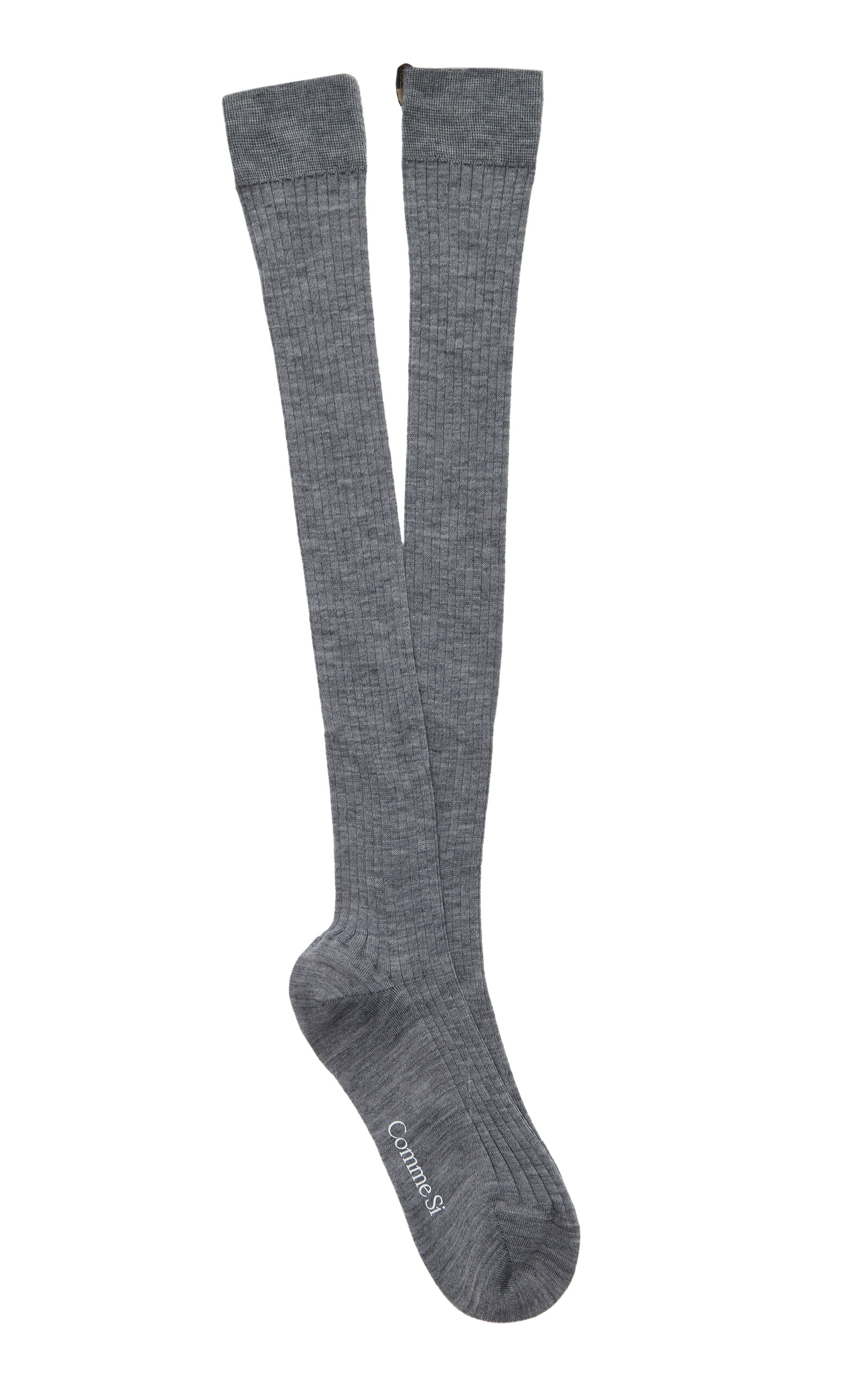 Comme Si The Knee High Wool Sock - Grey - 38/39