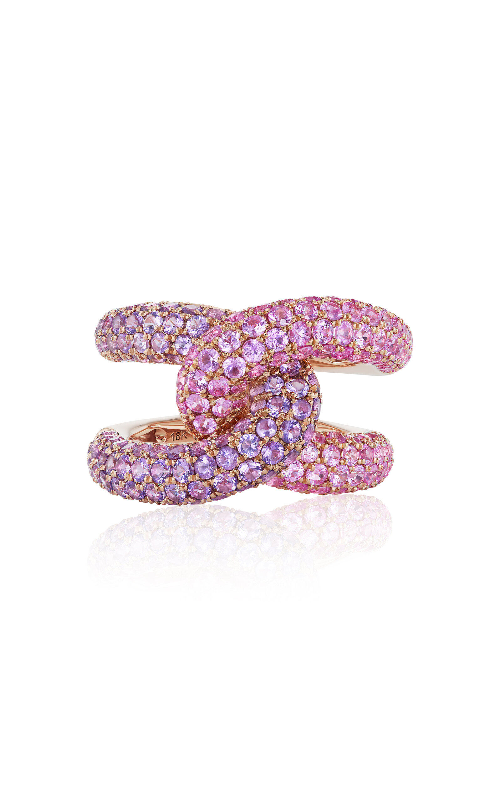 Intertwin 18K Rose Gold Sapphire Ring