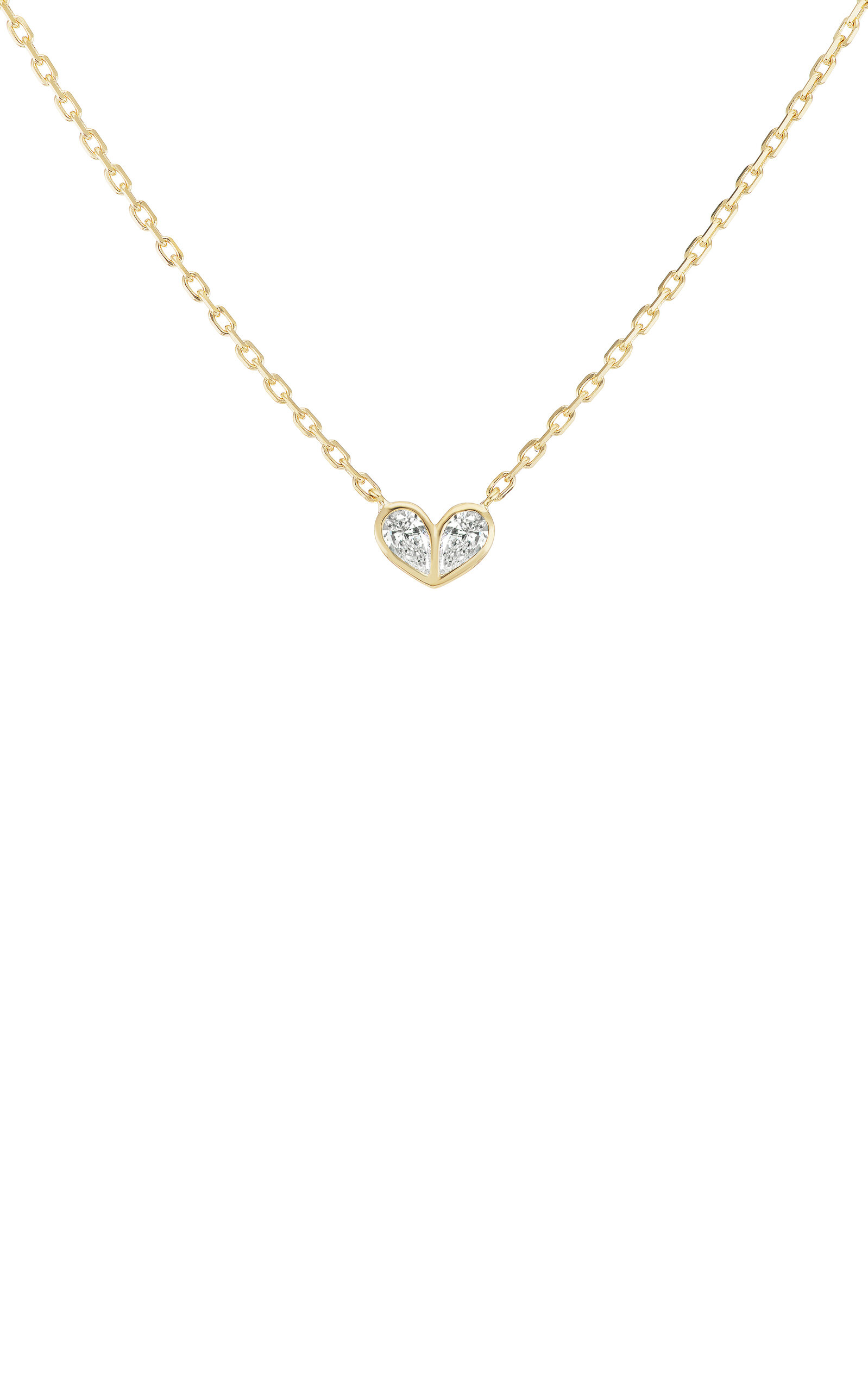 Shop Gemella Jewels Sweetheart 18k Yellow Gold Diamond Necklace