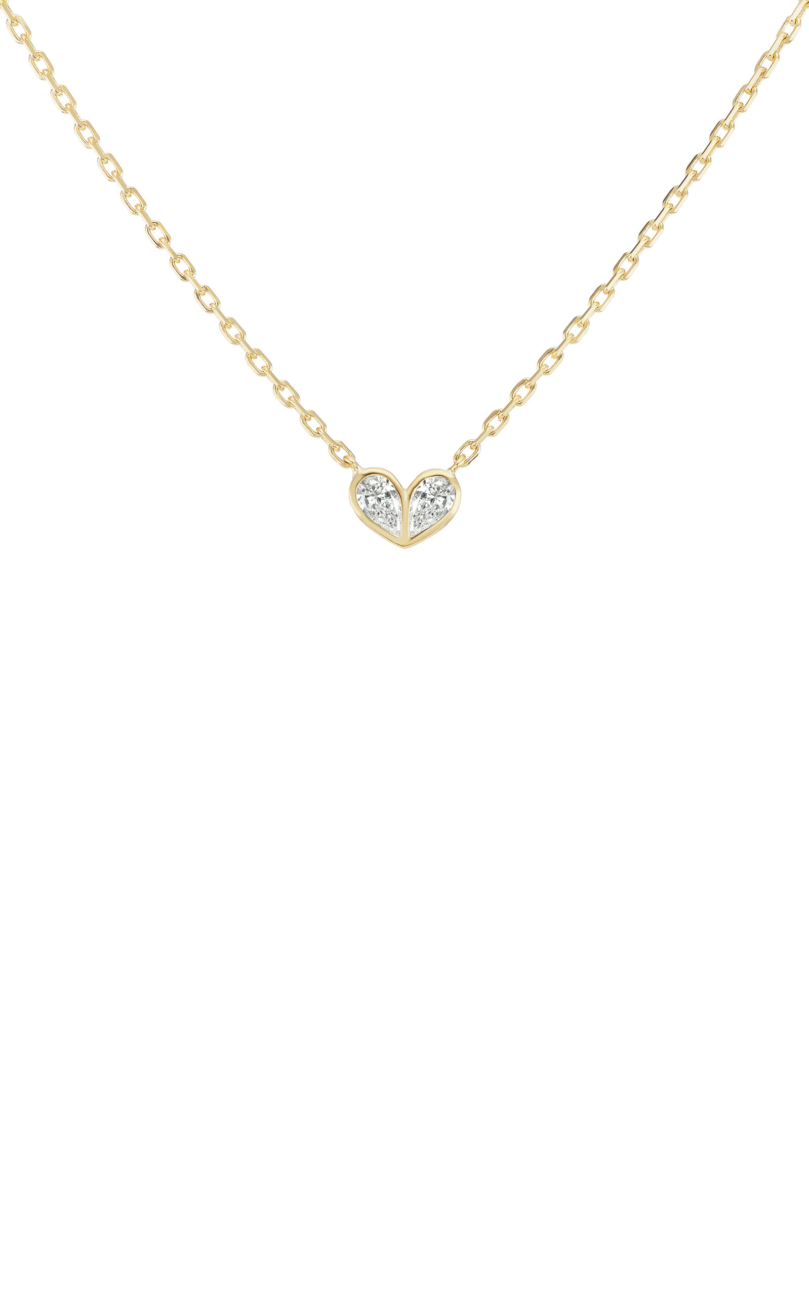 Gemella Jewels Sweetheart 18k Yellow Gold Diamond Necklace In Gold