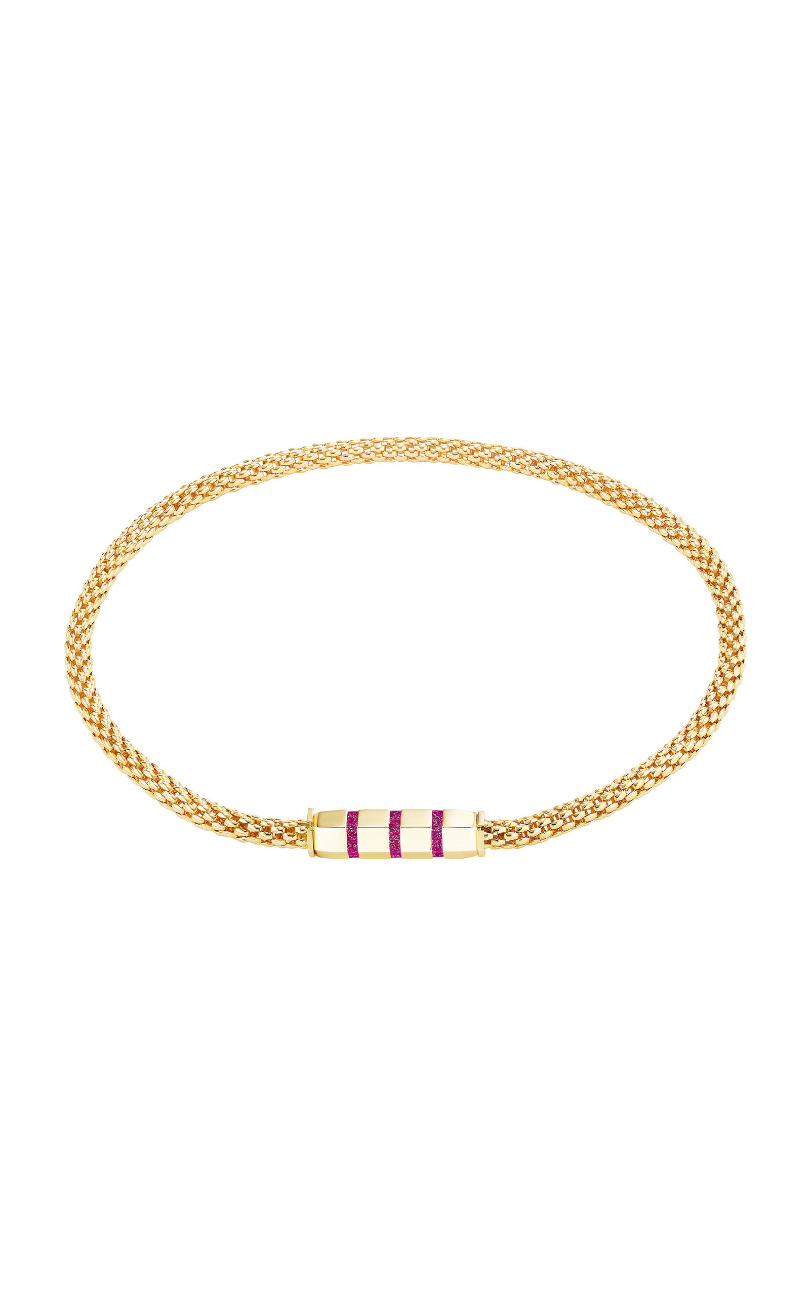 Stella Bar 18K Yellow Gold Ruby Necklace