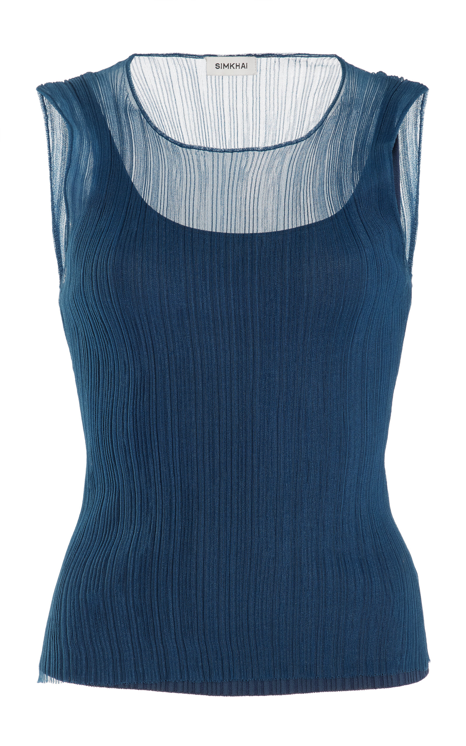 SIMKHAI Oakley Bralette Tank Top - Blue - XS