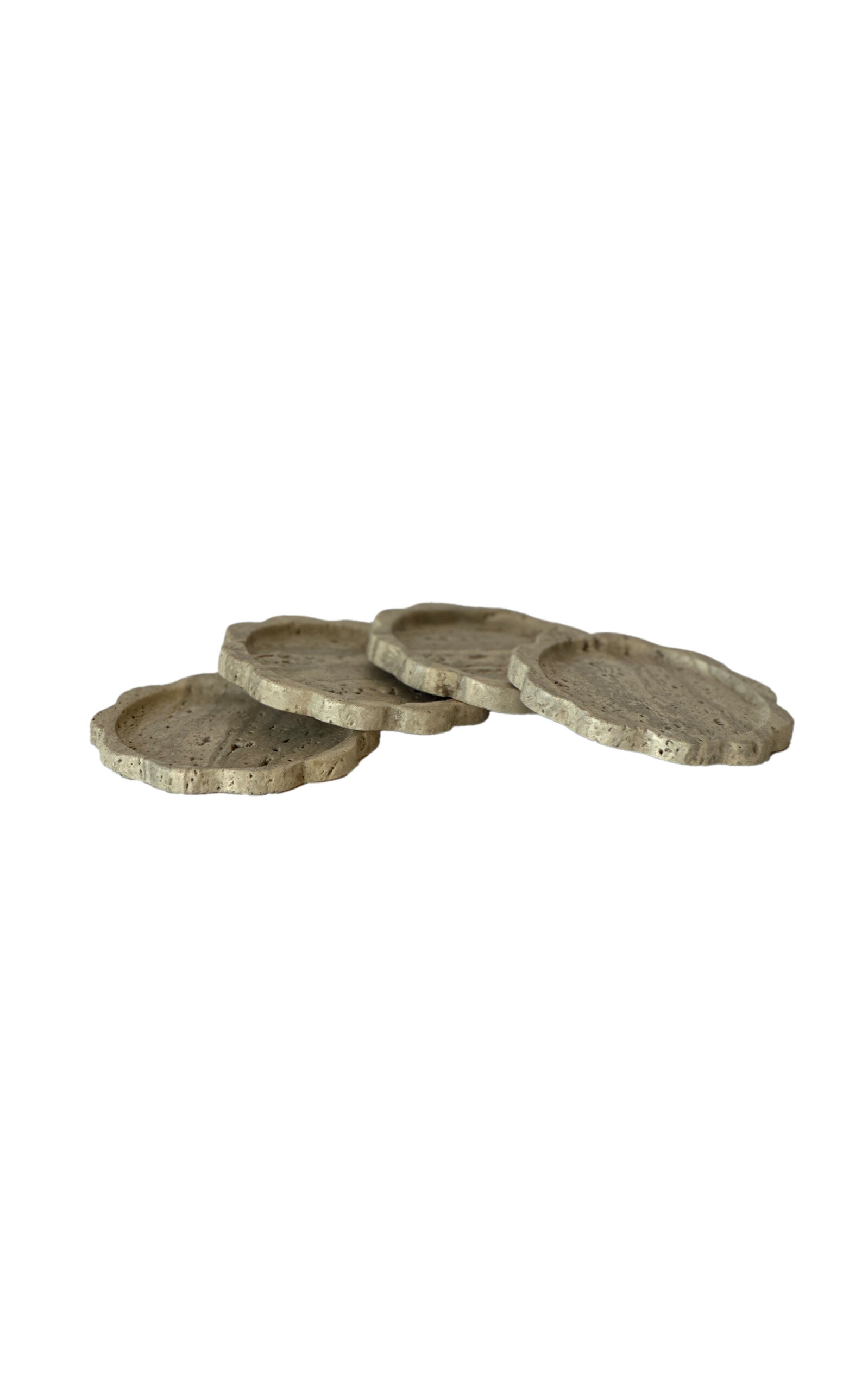 Anastasio Home Sun Stone Coaster Set - Neutral