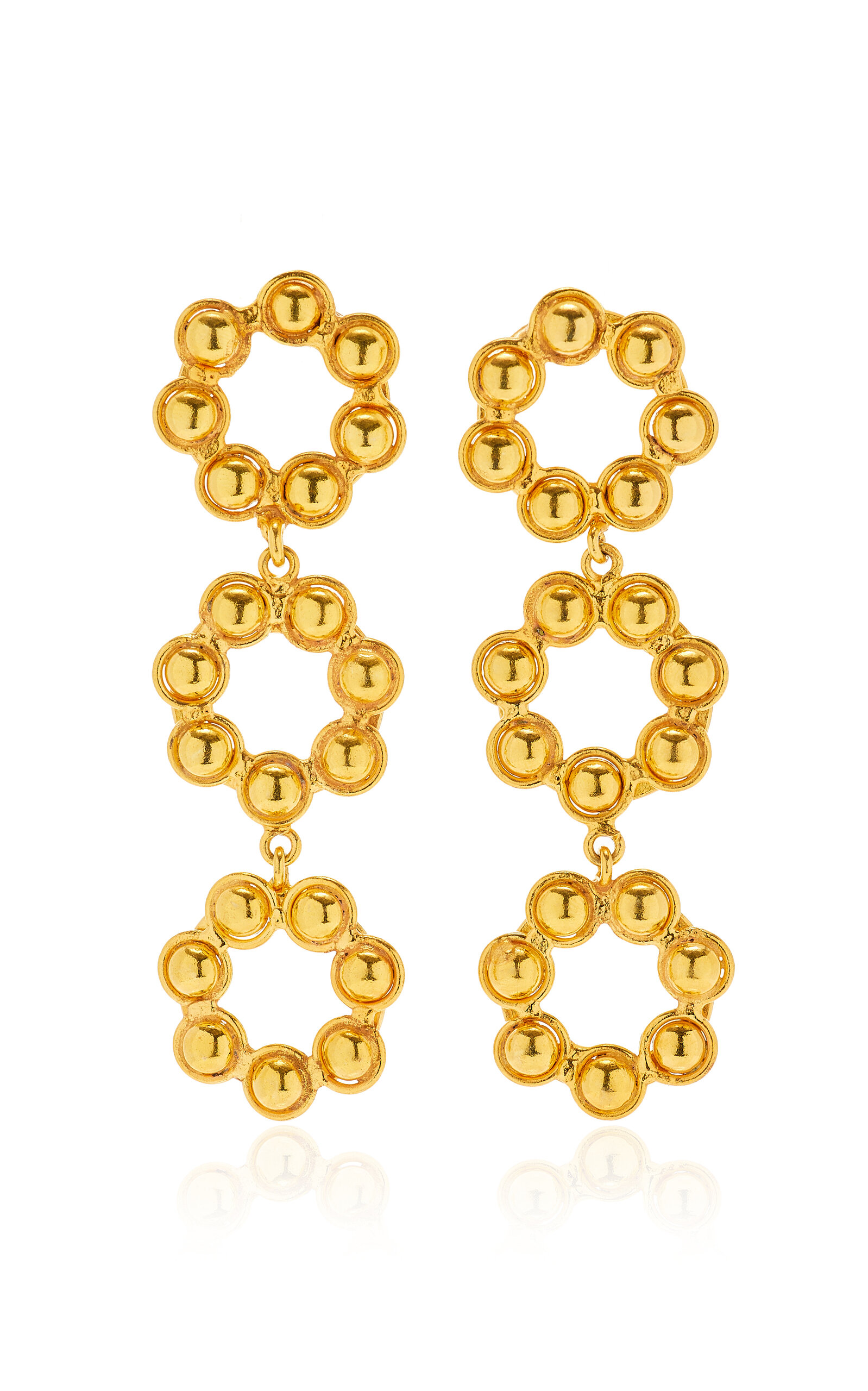 Sylvia Toledano Marguerite 22K Gold-Plated Earrings - Gold - OS - Moda Operandi