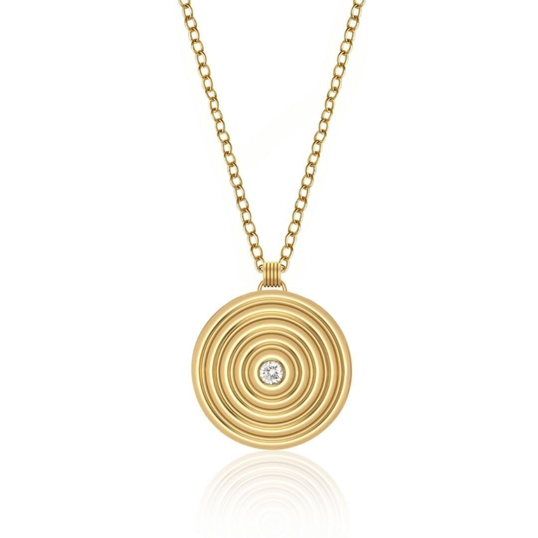 Almasika 18k Gold Universum Medallion Necklace