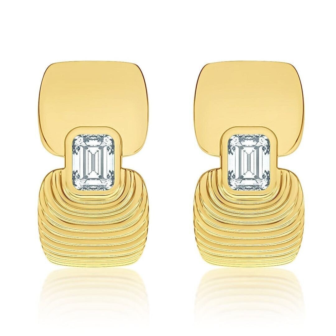 Shop Almasika 18k Yellow Gold And Diamond Adire Huggie Hoop Earrings