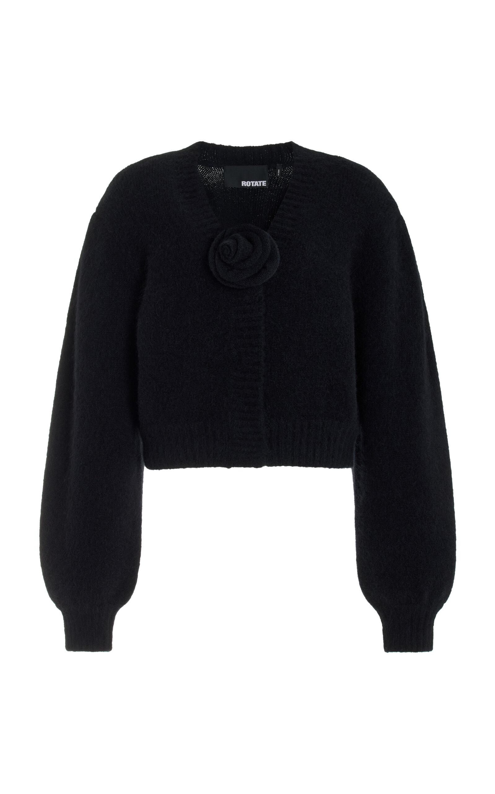 Cropped Alpaca-Wool Cardigan