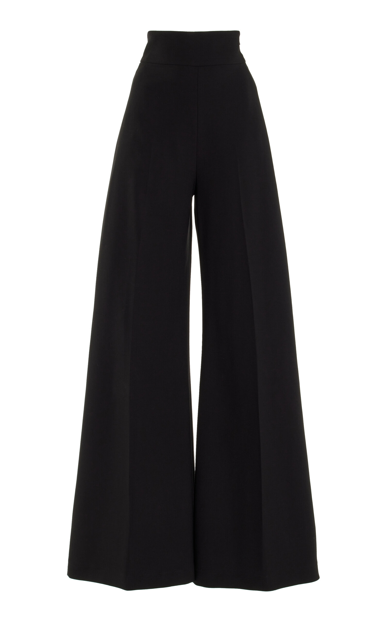 Carolina Herrera High-Rise Stretch-Wool Wide-Leg Pants