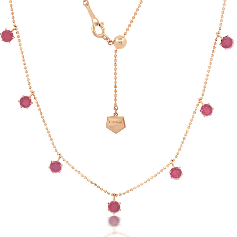 Shop Graziela 2ct Pink Sapphire Floating Necklace