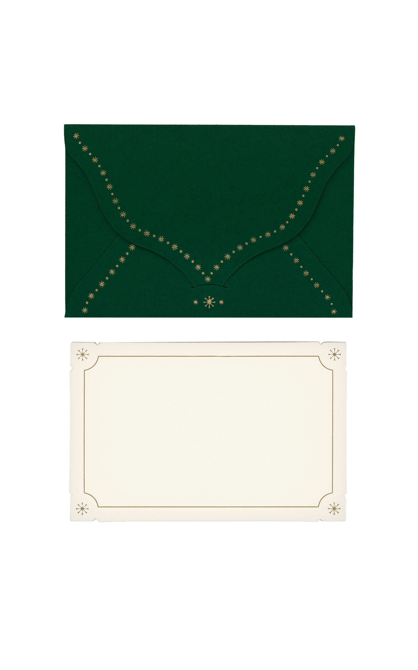 Shop D.rosi Set-of-8; Luci Envelope & Notecard Set In Dark Green