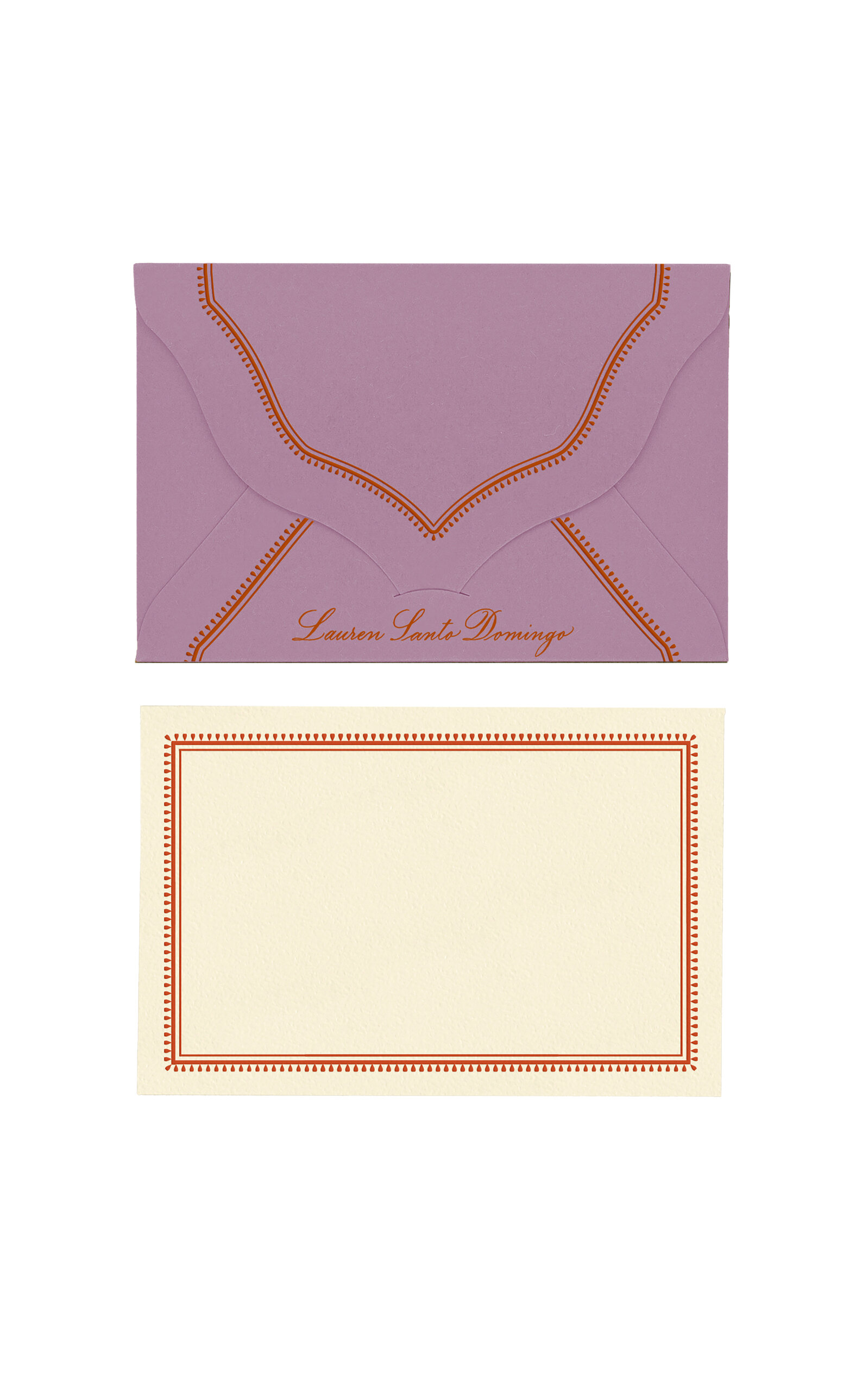 Shop D.rosi Exclusive; Personalized Prou Envelope & Notecard Set In Purple