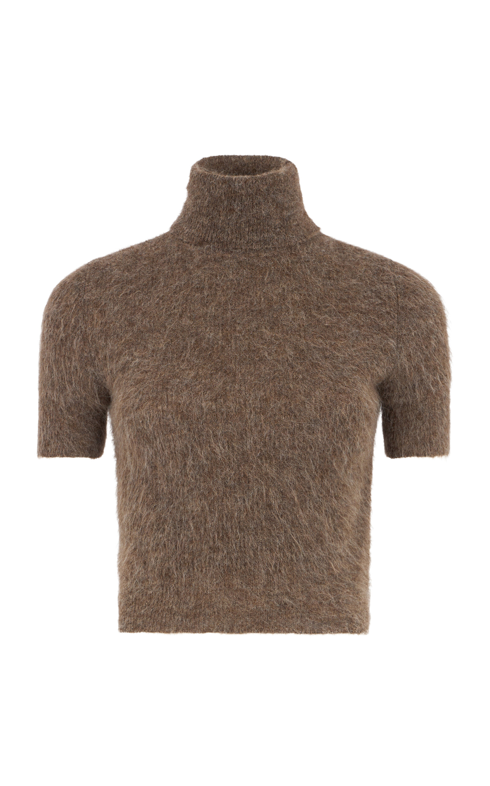 Polo Ralph Lauren Knit Alpaca Turtleneck Sweater In Brown