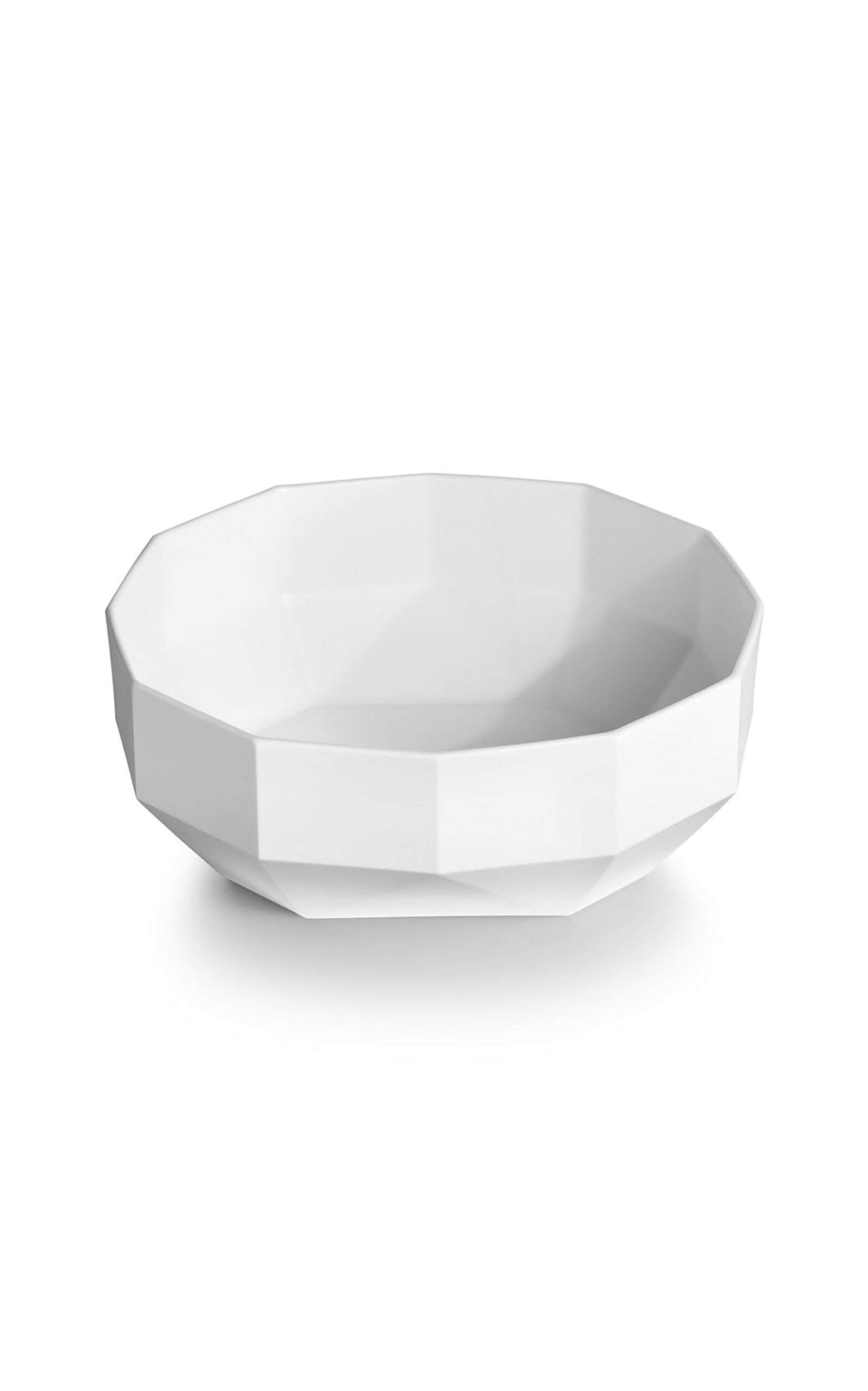 Tiffany & Co Facet Large Bone China Bowl In White