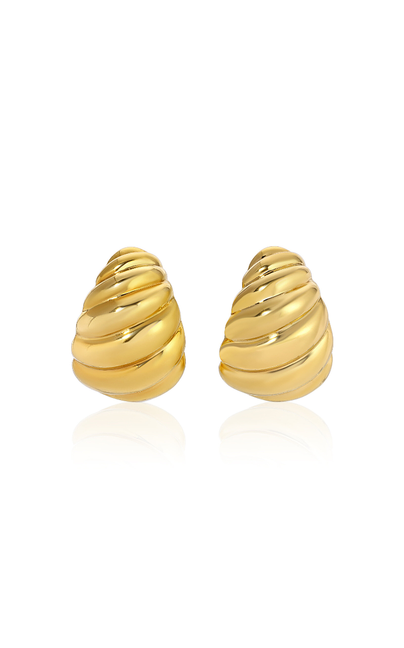 Shop Heaven Mayhem Shell Gold-plated Earrings