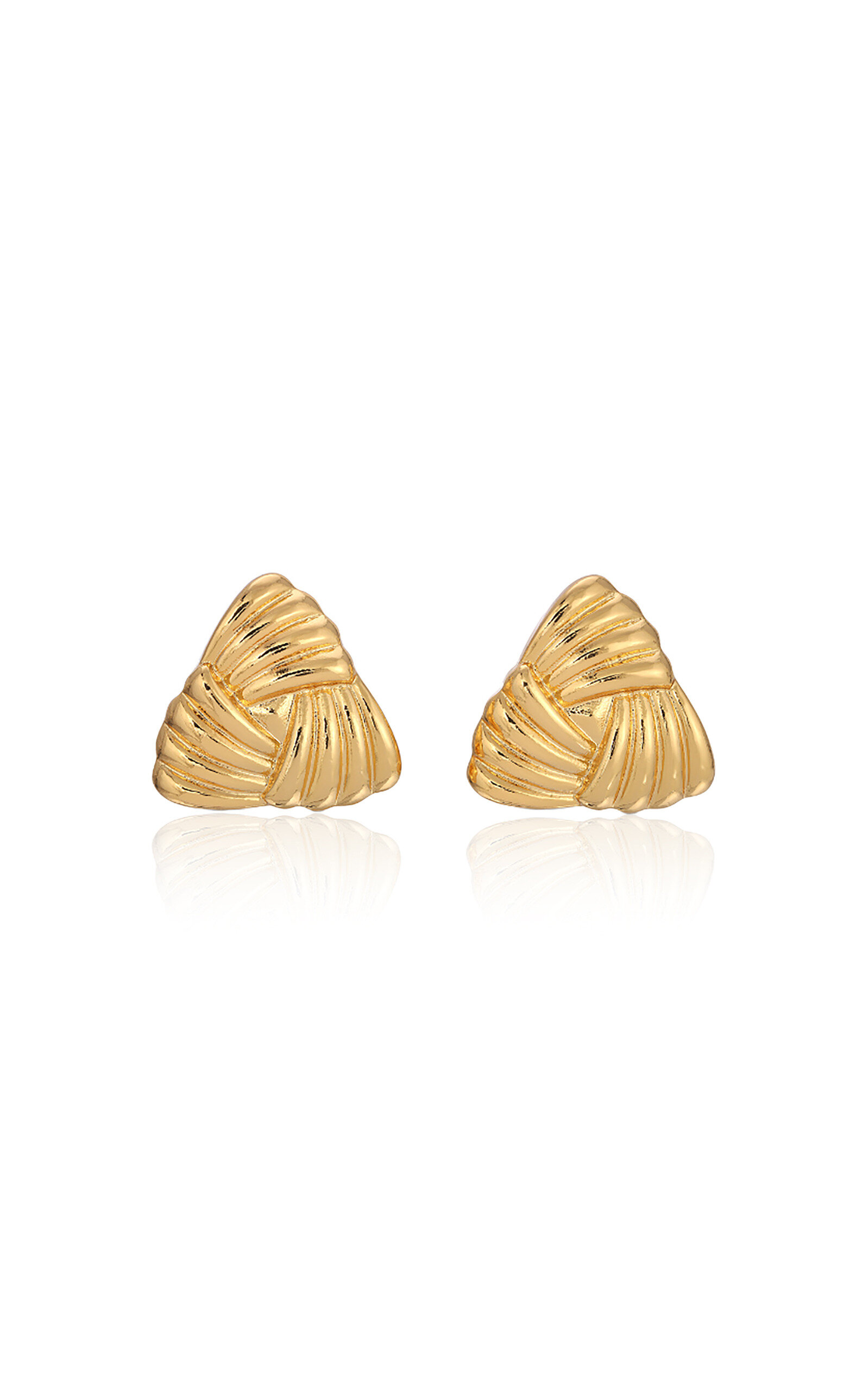 Tri Gold-Plated Earrings