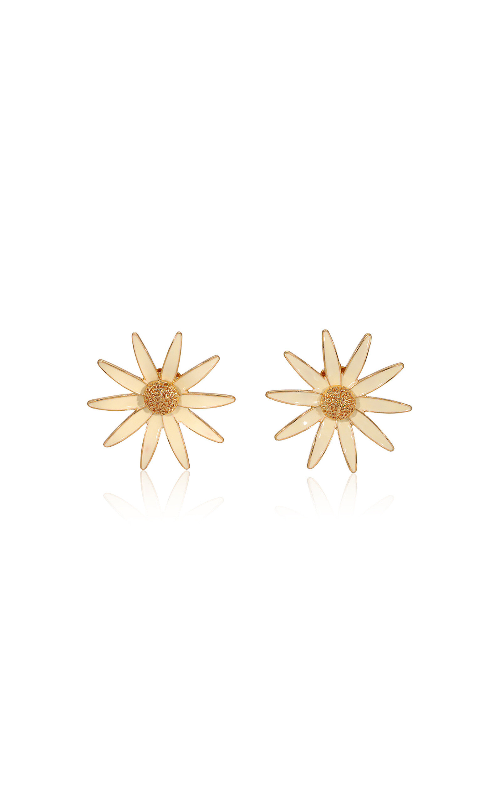 Garden Gold-Plated Enamel Earrings