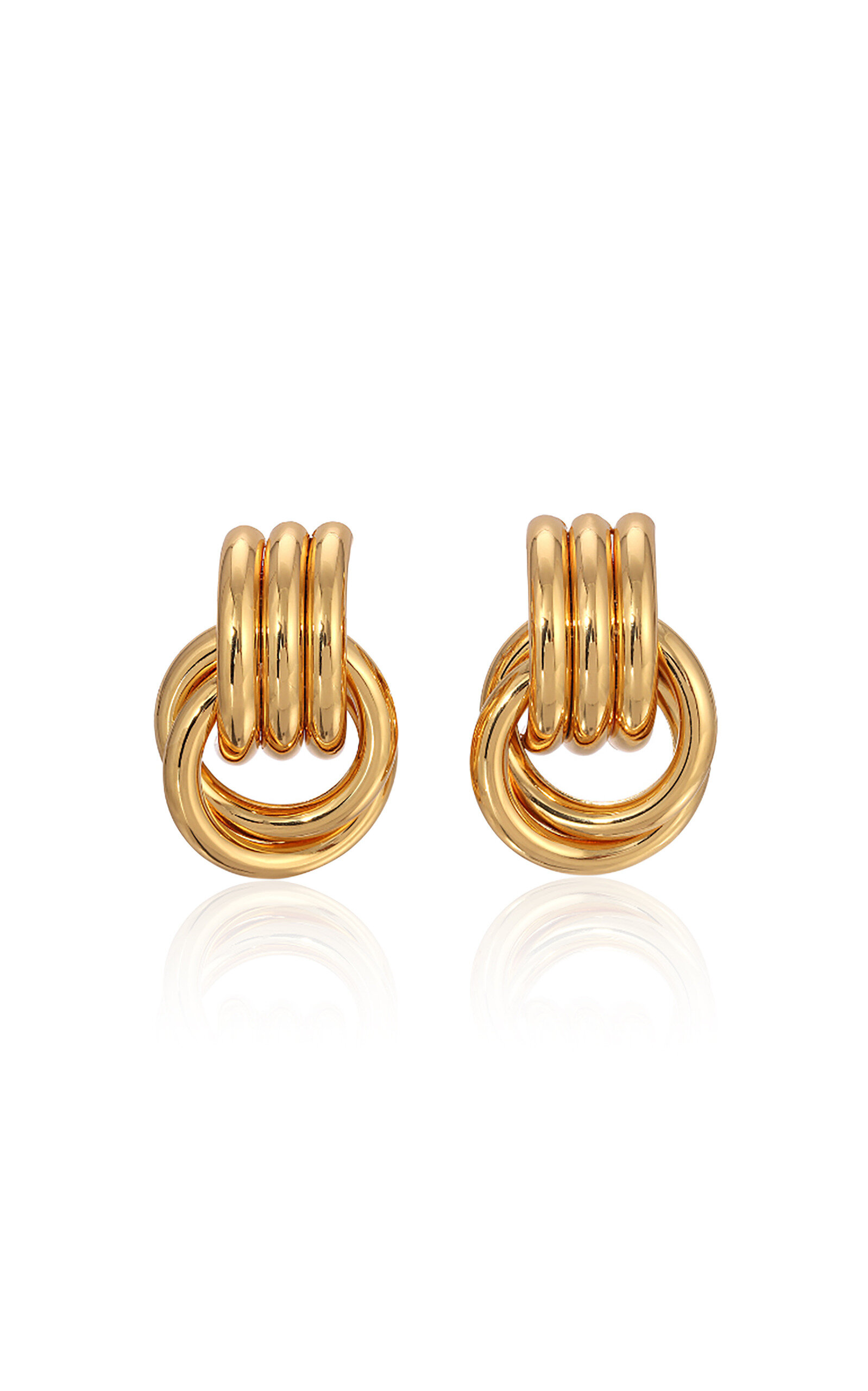 Mini Knot Gold-Plated Earrings