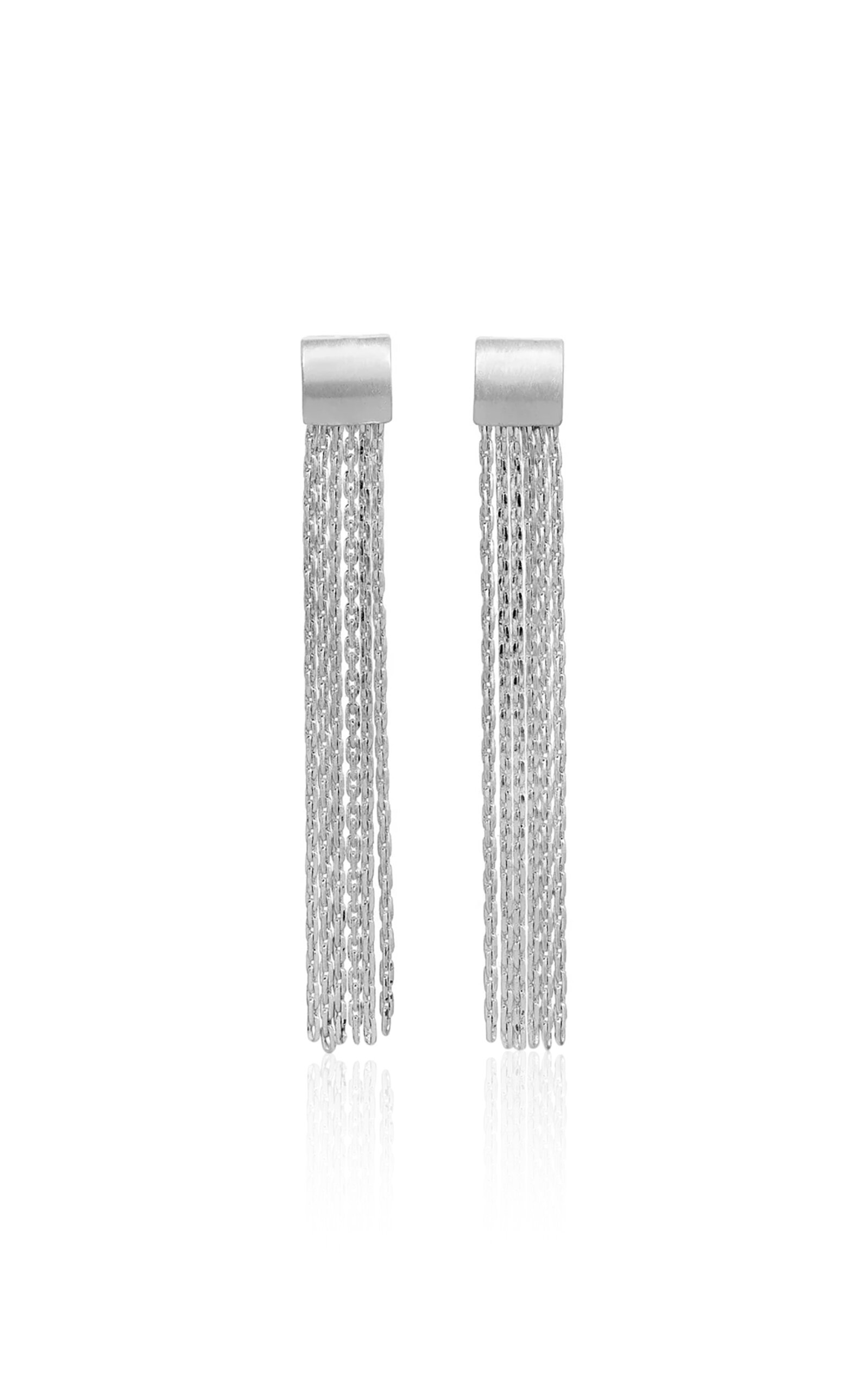 Sling Maxi Silver-Plated Earrings