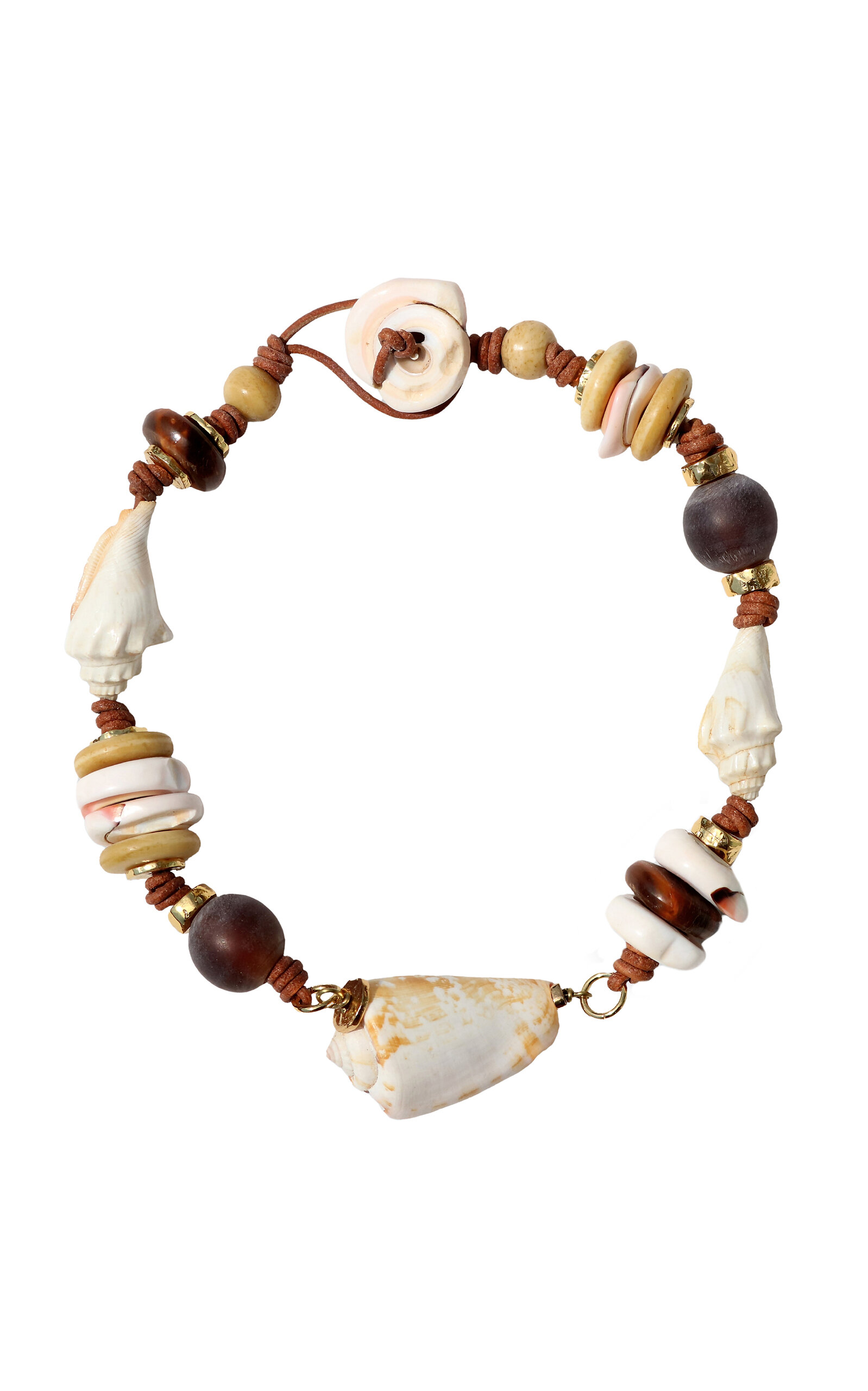 Samsara Vintage Beads and Shell Necklace