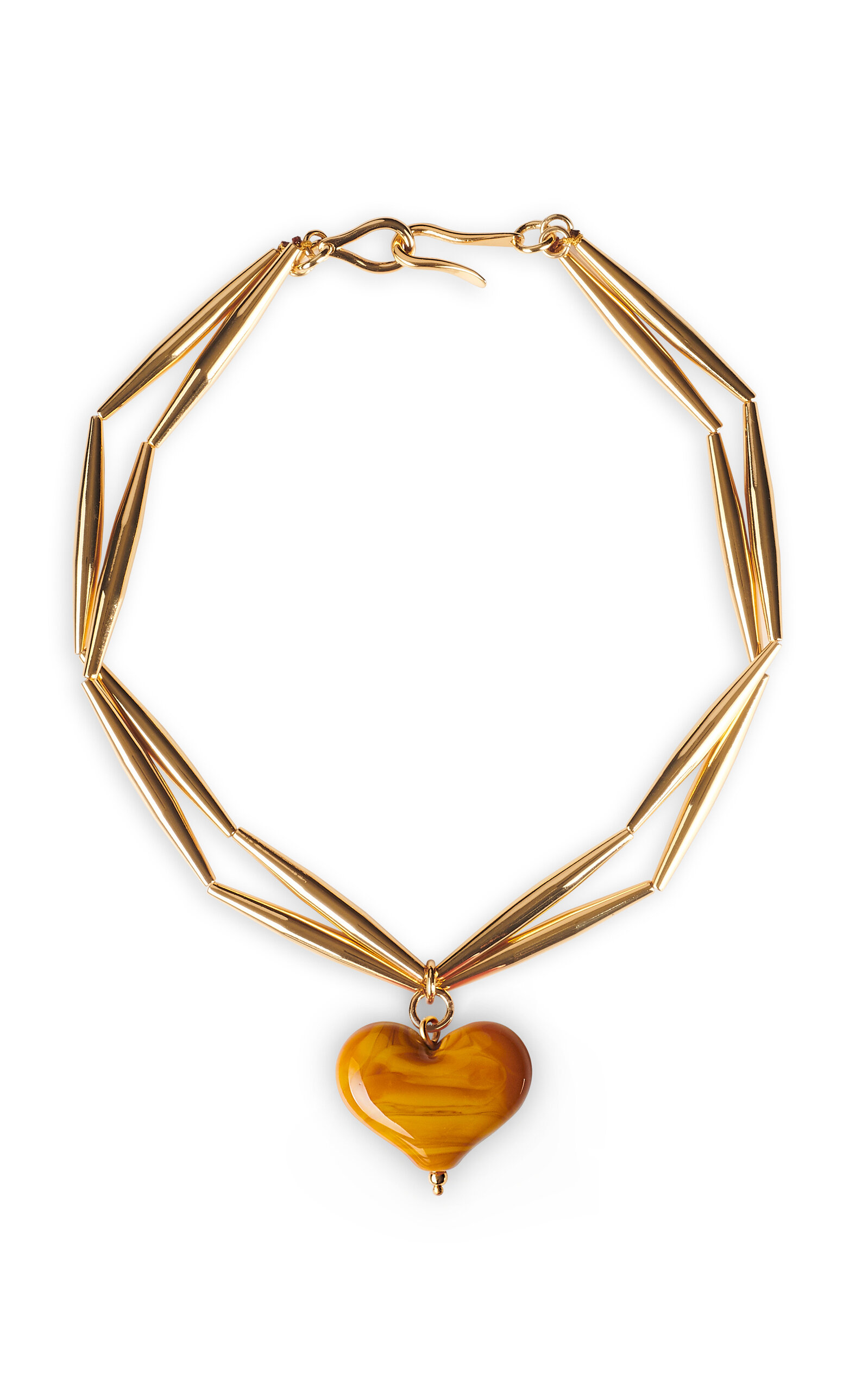 Cuore Duo 24k Gold-Plated Pendant Necklace