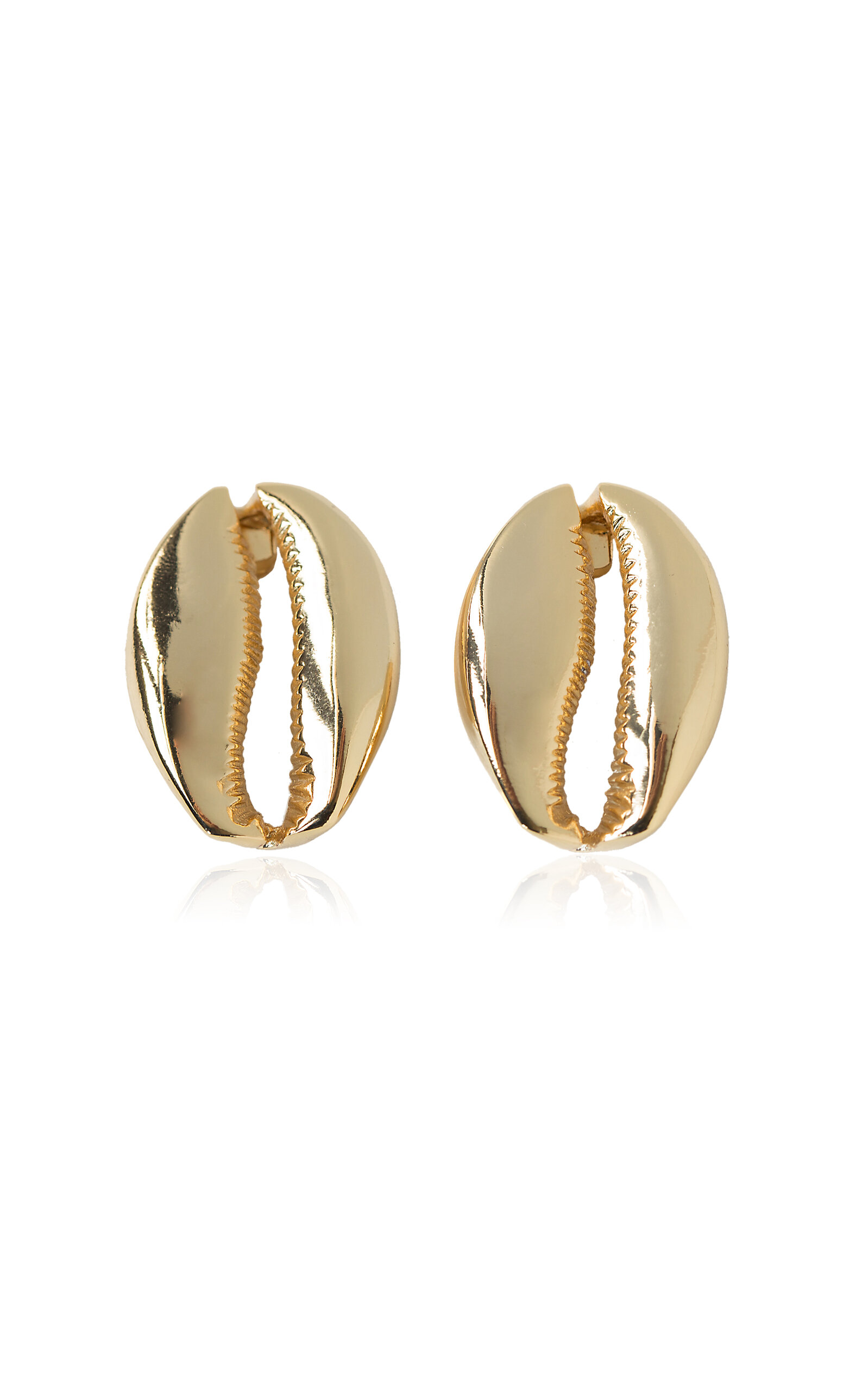 Concha Mega 24k Gold-Plated Puka Shell Earrings