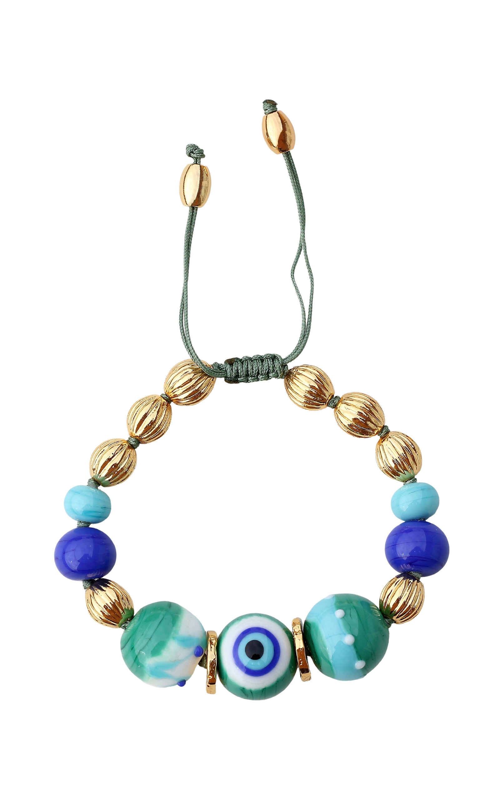 Murano Glass Beads Charm Bracelet