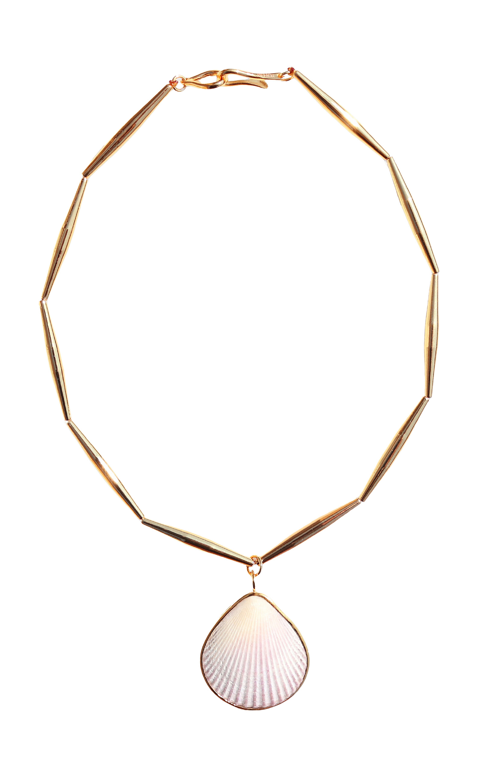 Helia 24k Gold-Plated Shell Pendant Necklace