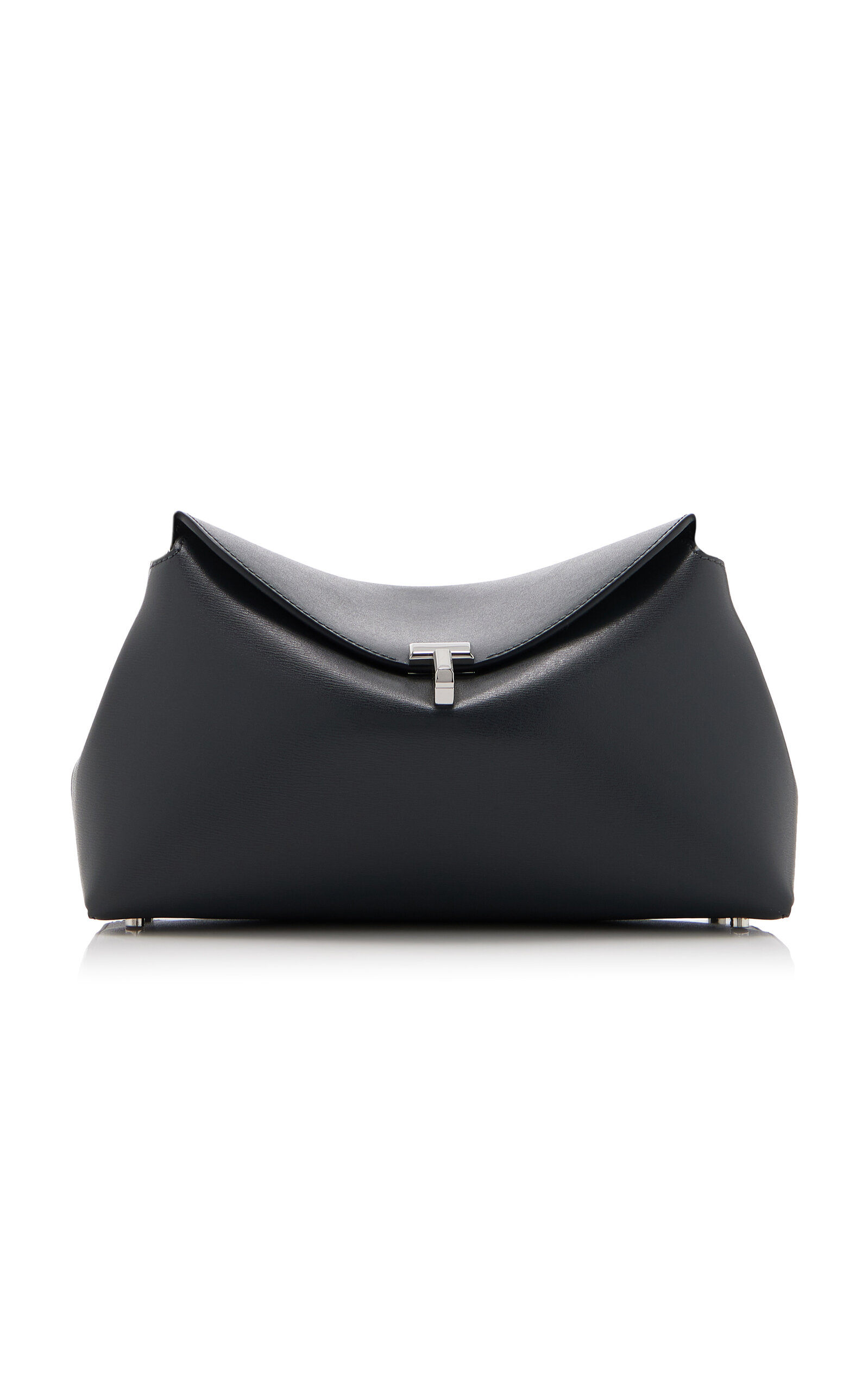 Toteme T-Lock Leather Clutch