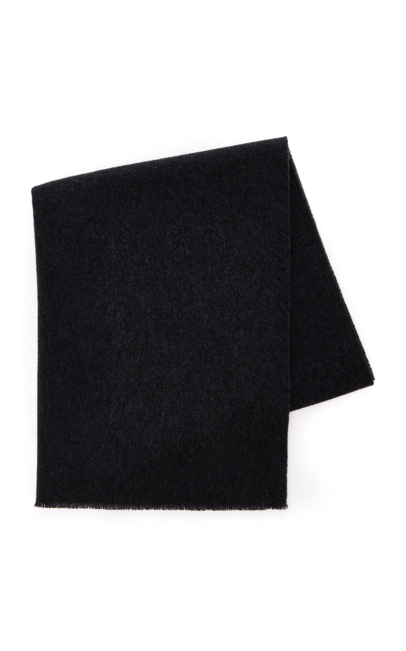 Totême Wide Wool Scarf In Grey