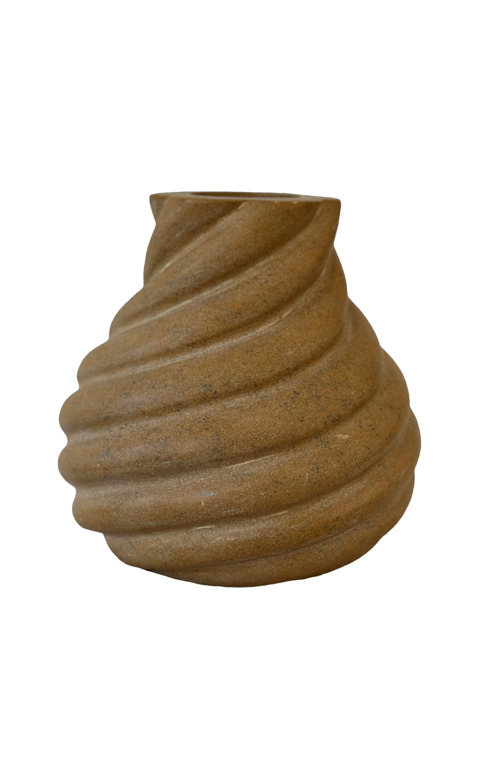 Anastasio Home Small Swell Marble Vase - Yellow