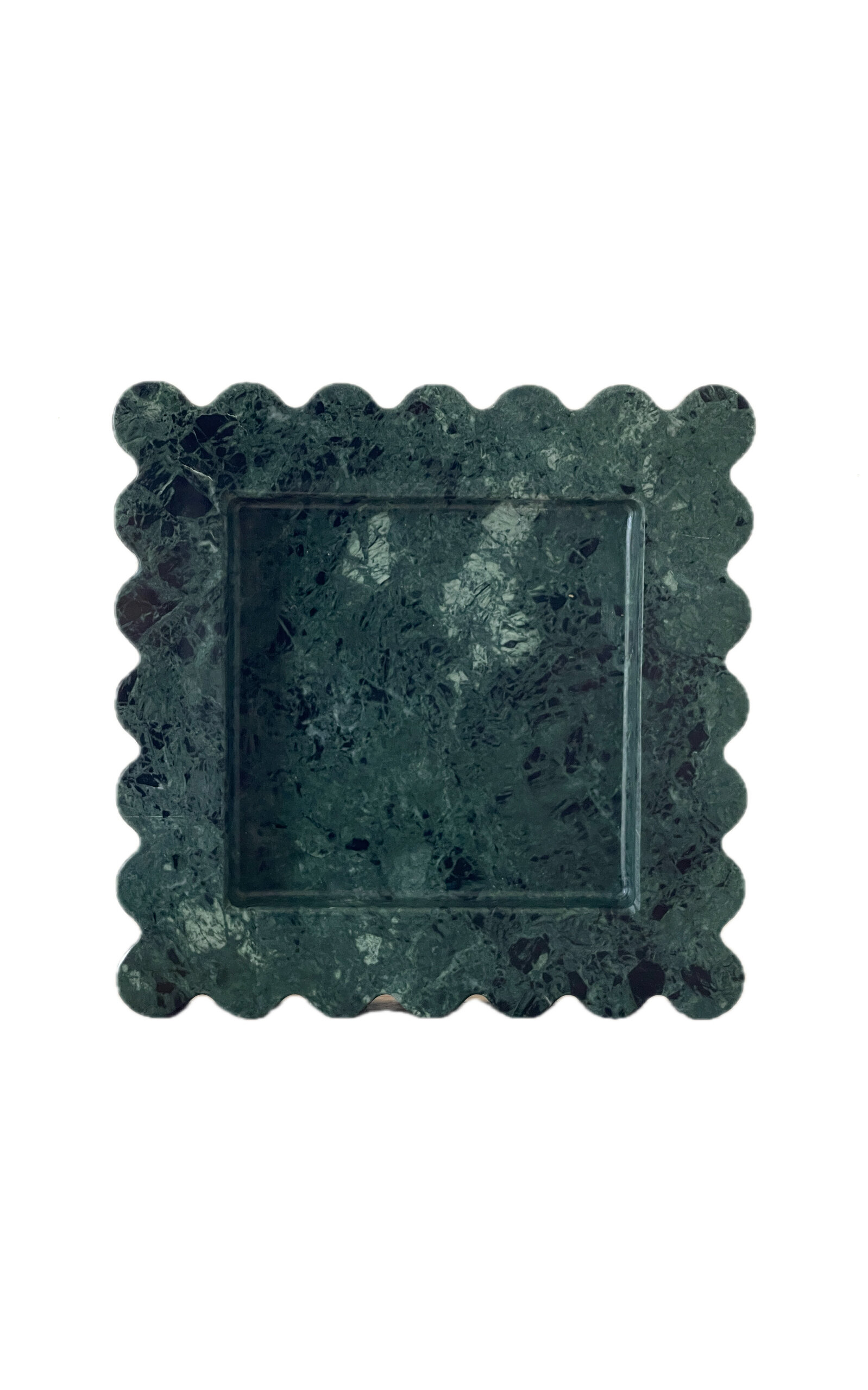 Anastasio Home Box Stone Tray In Dark Green