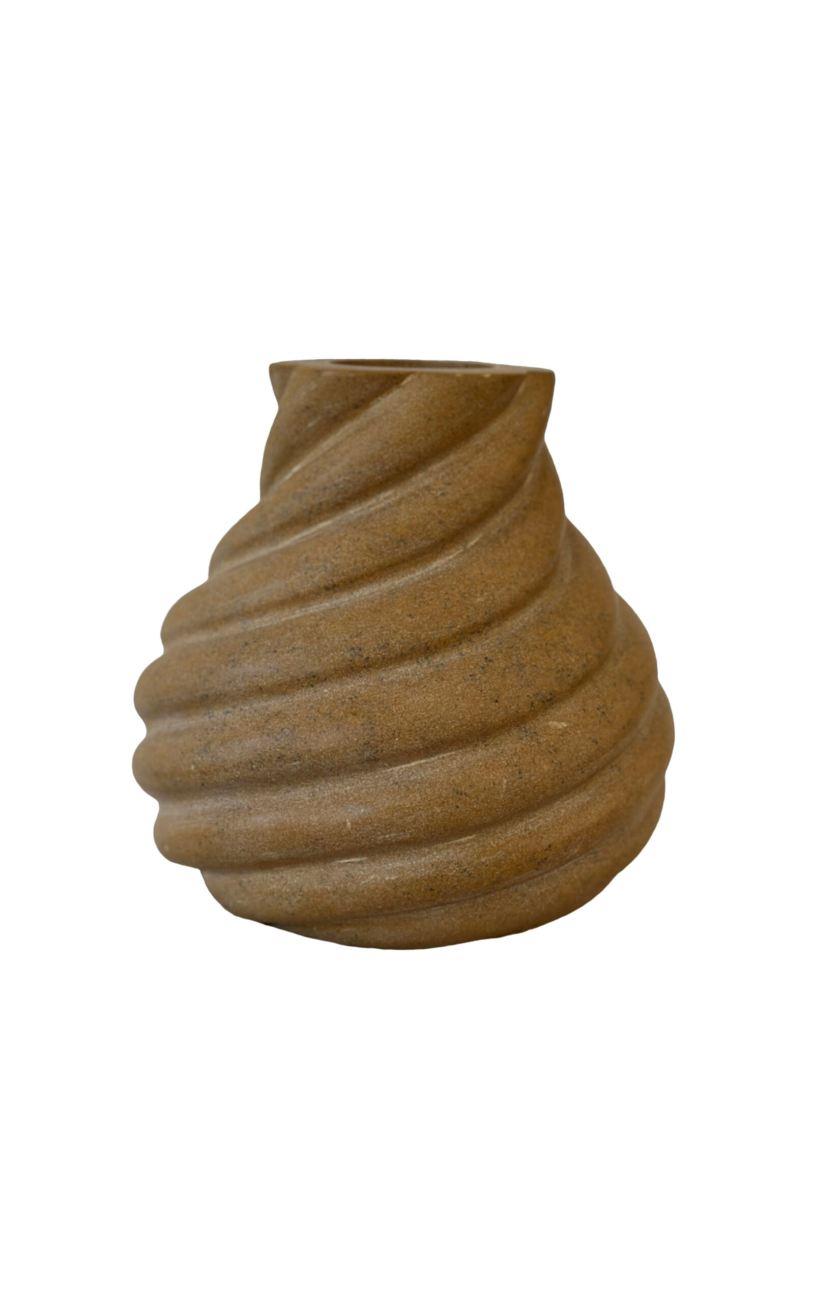 Anastasio Home Swell Small Stone Vase - Yellow