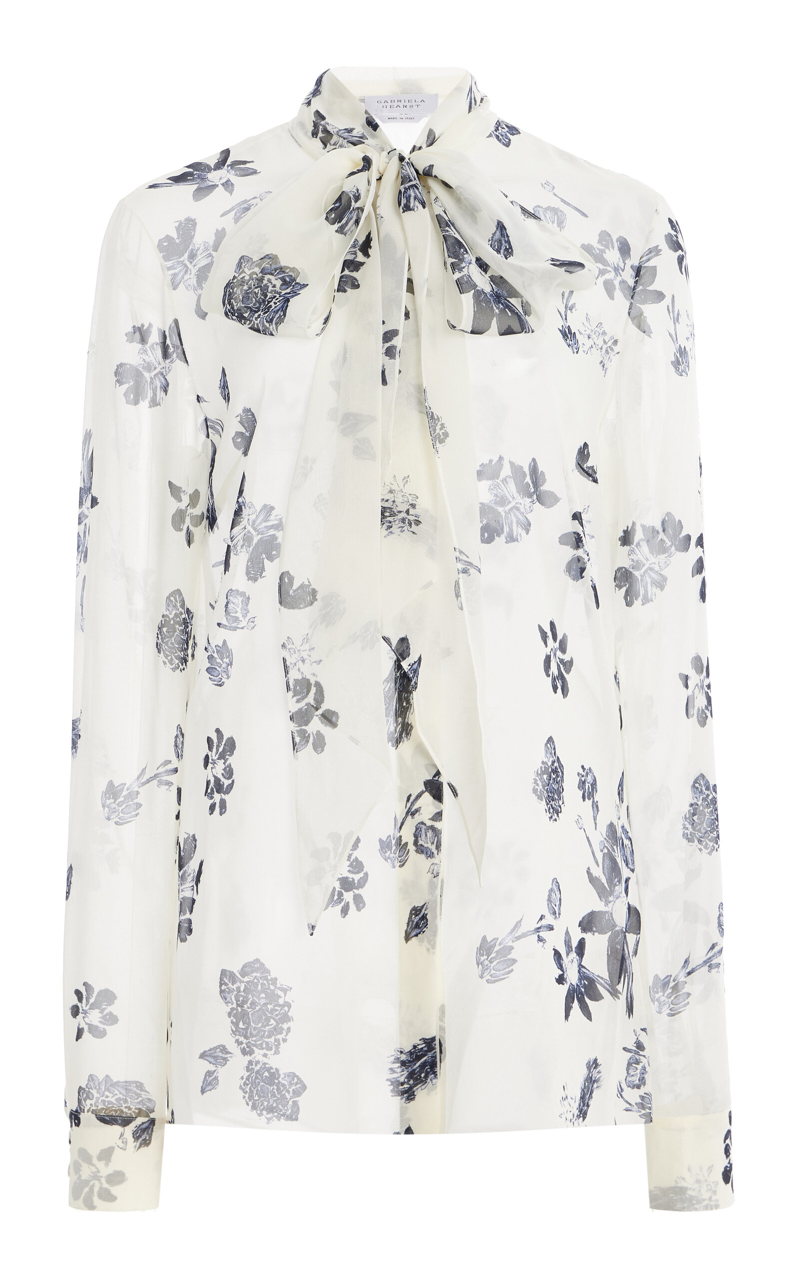 Shop Gabriela Hearst Shildon Silk Top In Ivory