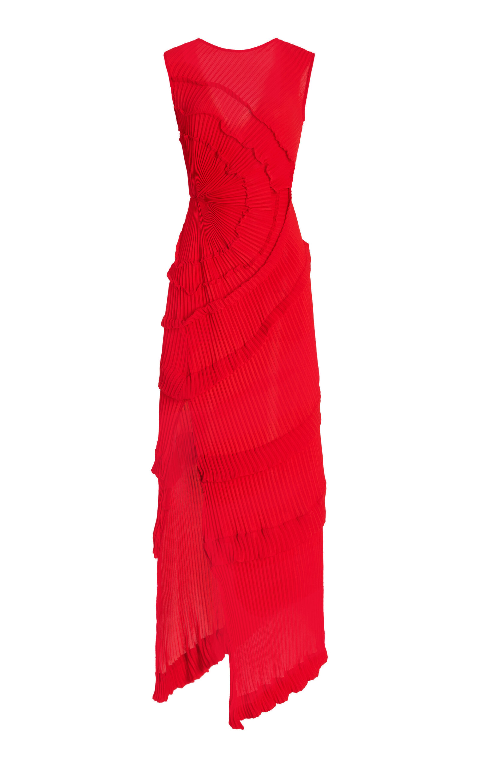 GEORGIA HARDINGE Exclusive Opal Ruffled Plissé Jersey Maxi Dress