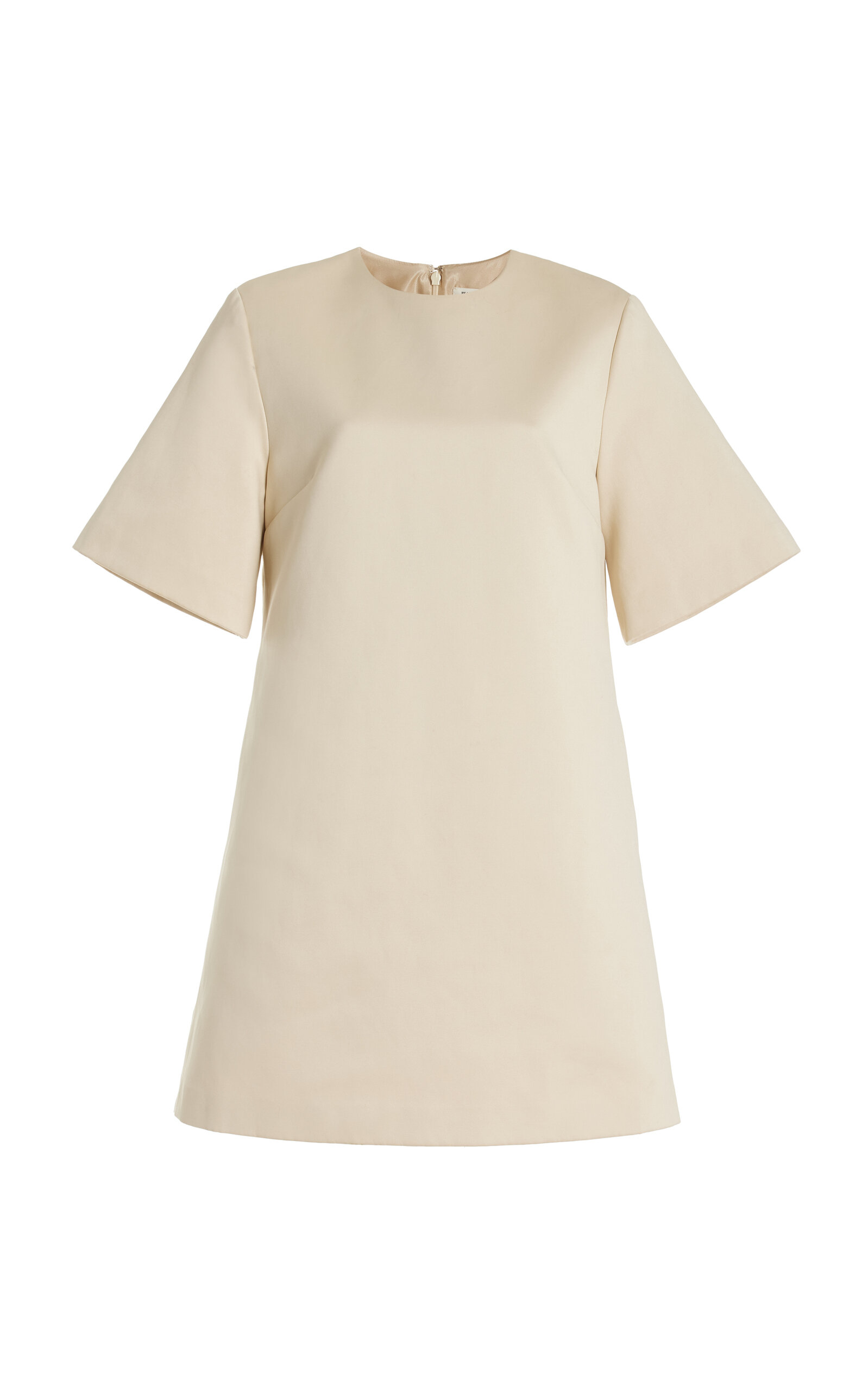 Shop By Malene Birger Harperz Cotton-blend Mini Dress In Ivory